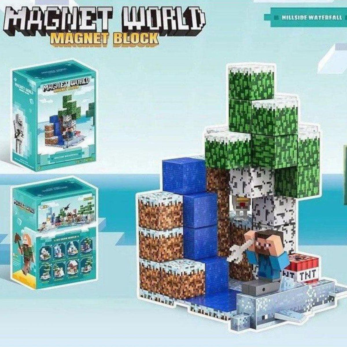 Магнитный конструктор «Блоки Minecraft»  фото 2