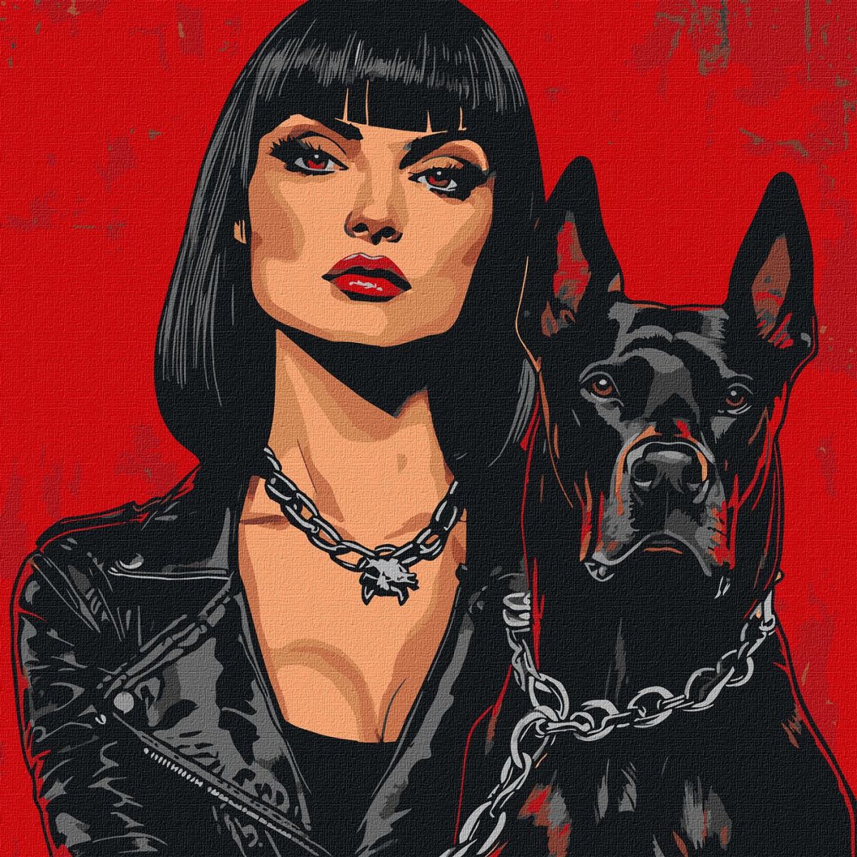 Набір для розпису по номерах "Небезпечні" 40х40см  фото 2