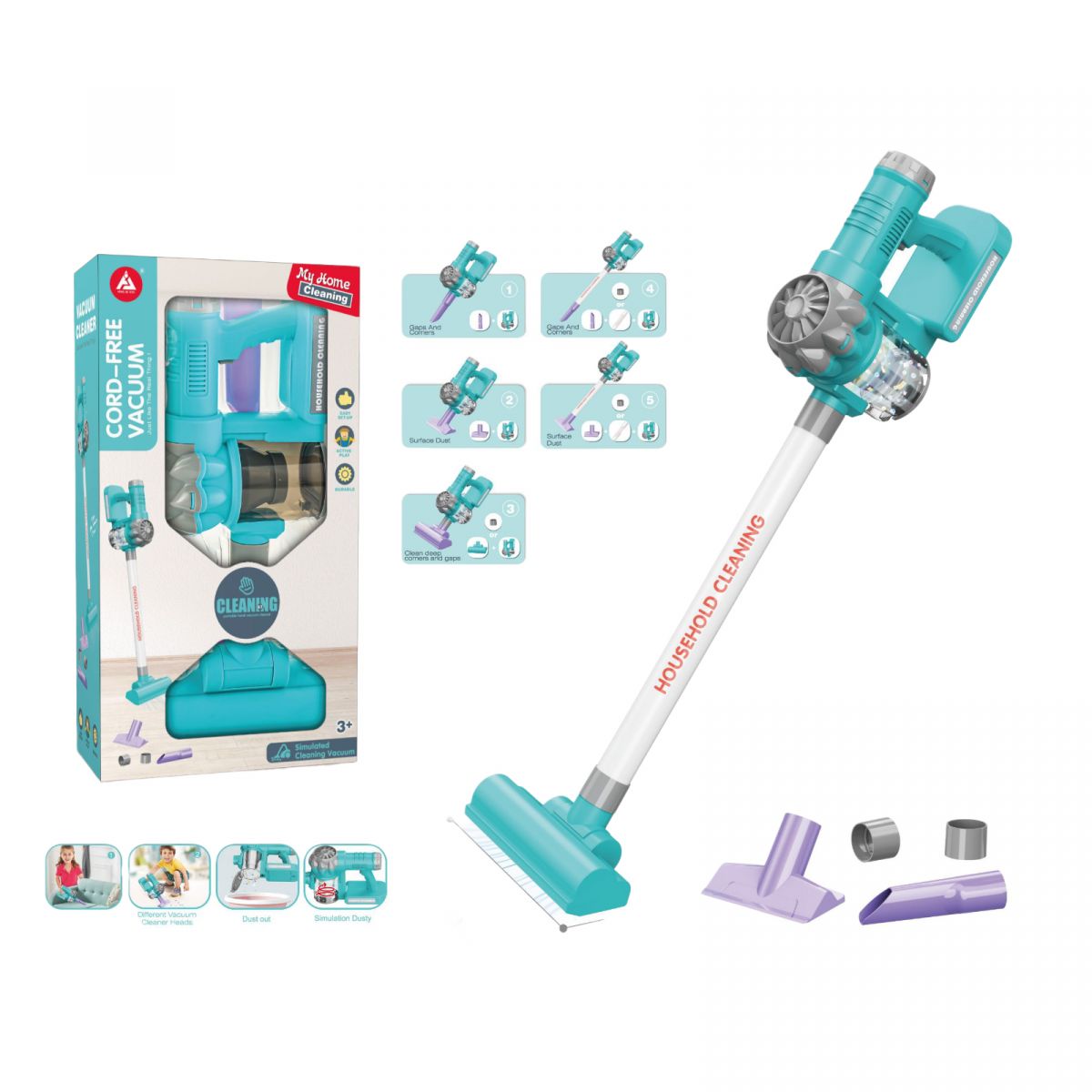 Пилосос ручний батар. кор. 32*7,5*18  фото 2