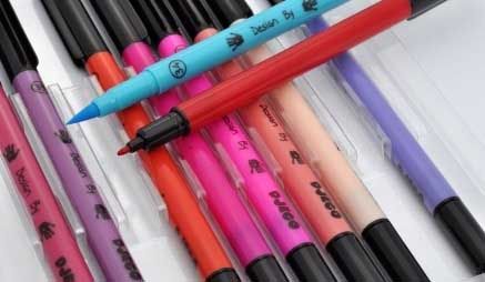 Фломастери кольорові з аксесуарами набір 10шт.  фото 2