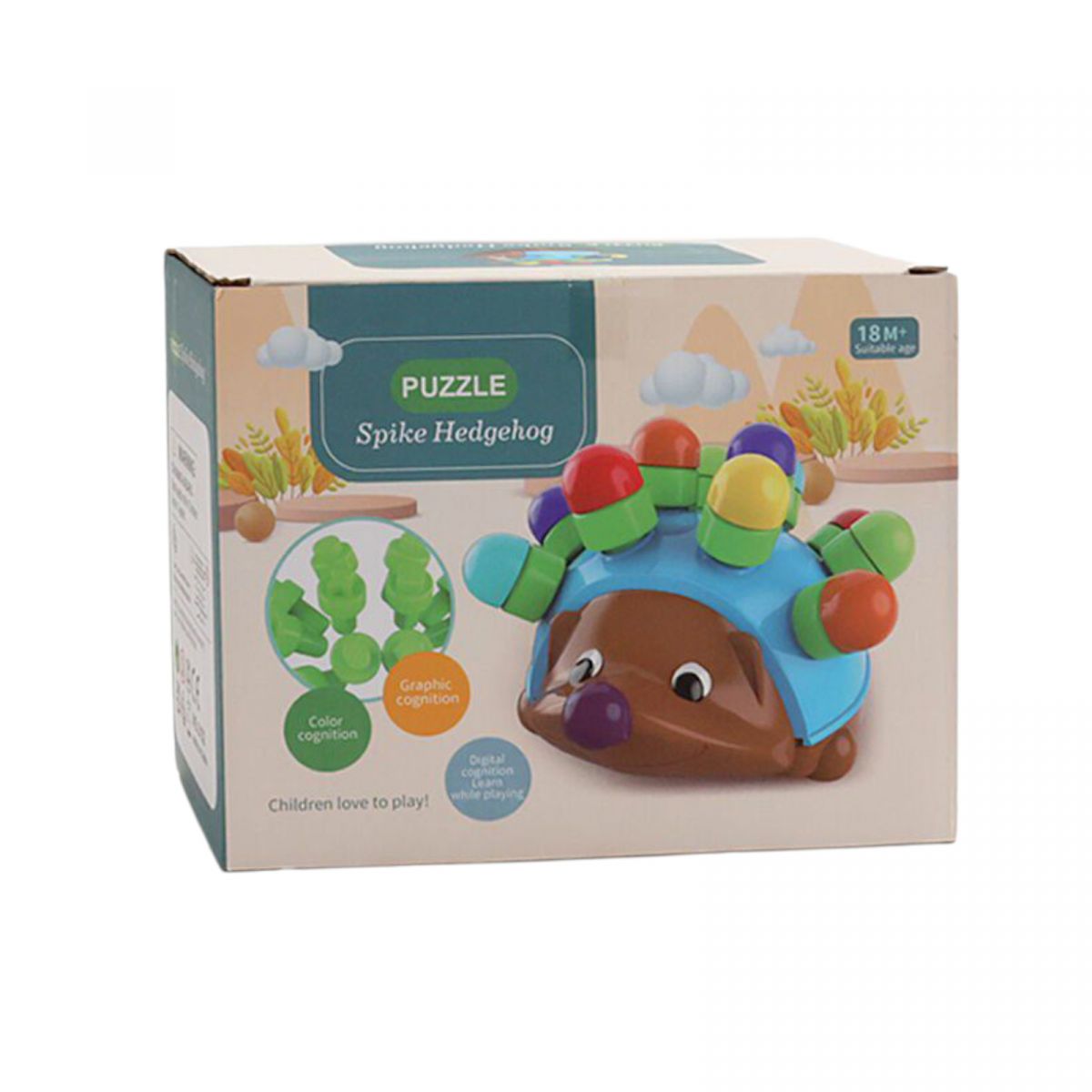 Логический еж 12 иголочек, цифры, в коробке  фото 2 Логический еж 12 иголочек, цифры, в коробке  фото 2