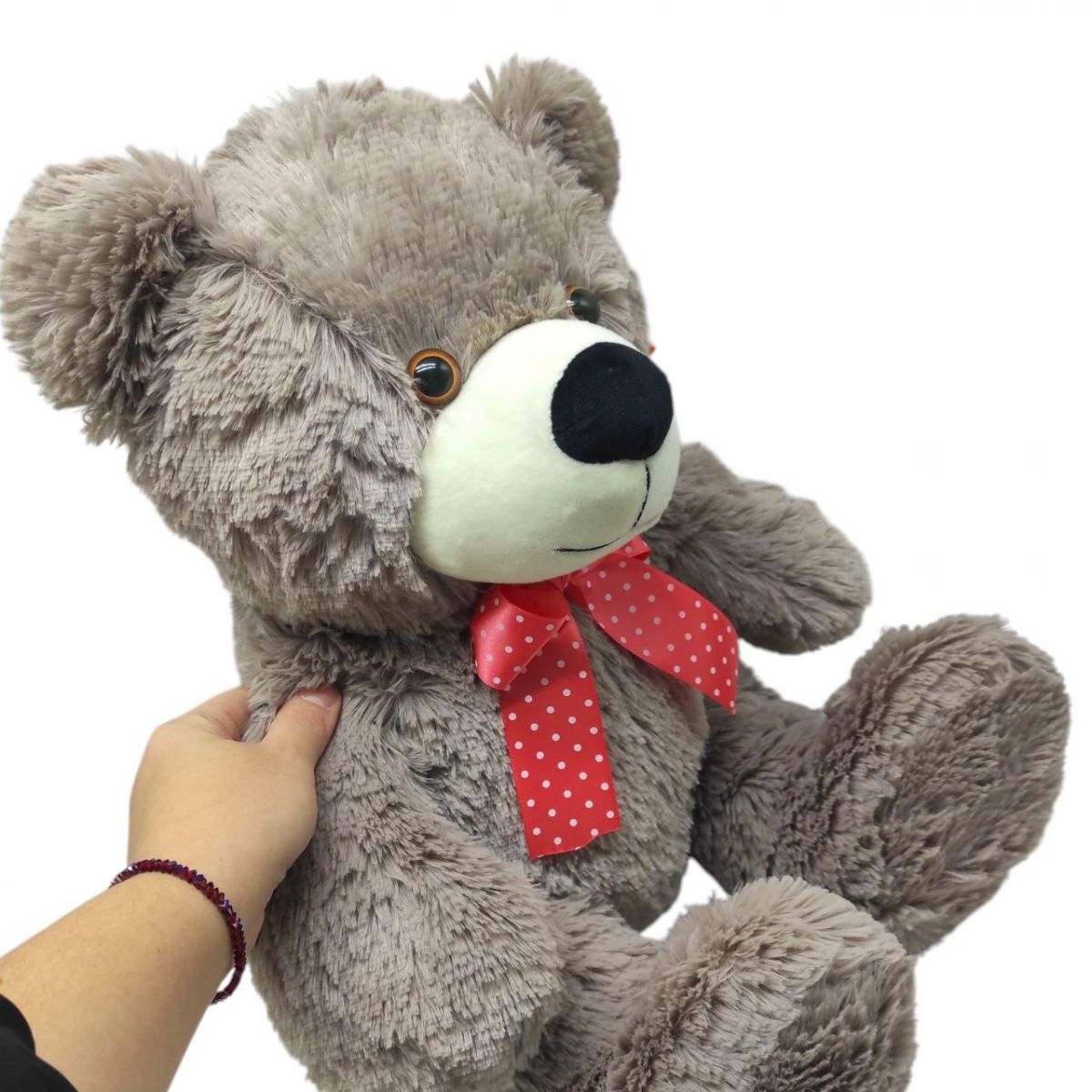 М'яка іграшка "Ведмедик Тедді" 50 см (СІРИЙ)  фото 2 М'яка іграшка "Ведмедик Тедді" 50 см (СІРИЙ)  фото 2