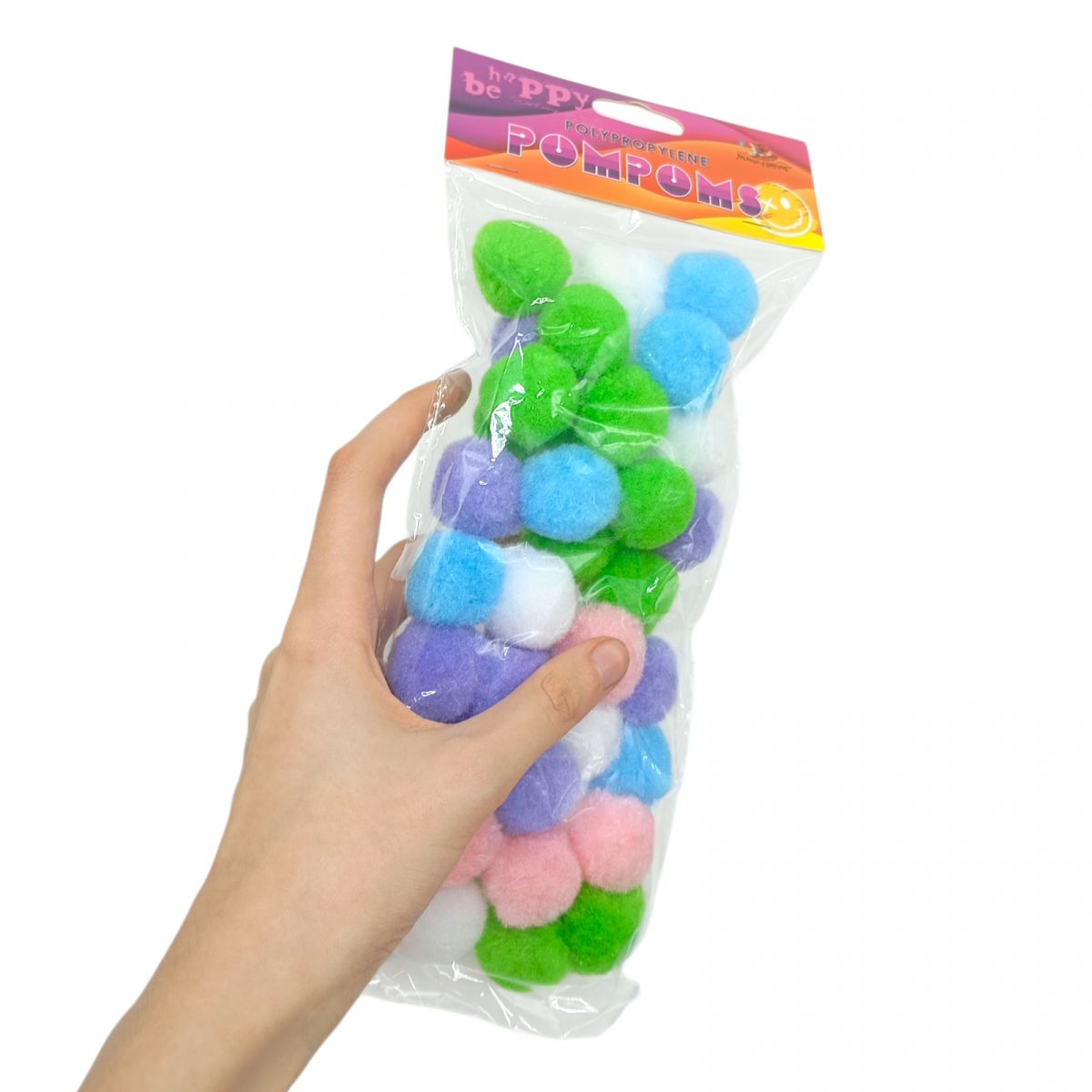 Помпони поліпропіленові, 20мм,12 кольорів,100шт  фото 2