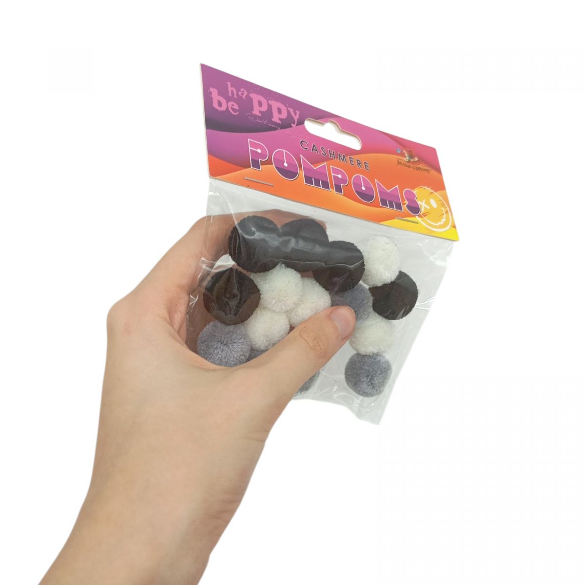 Помпони, кашемірові 2см,3 кольори,15шт  фото 2