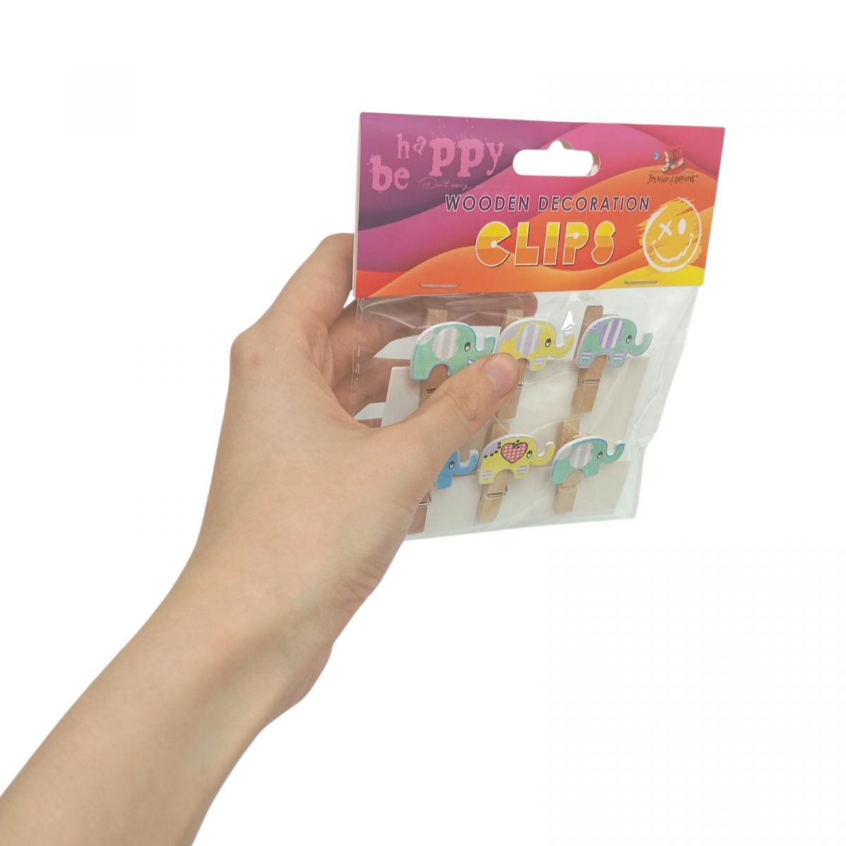 Деревʼяні декоративні затискачі, 8шт  фото 2