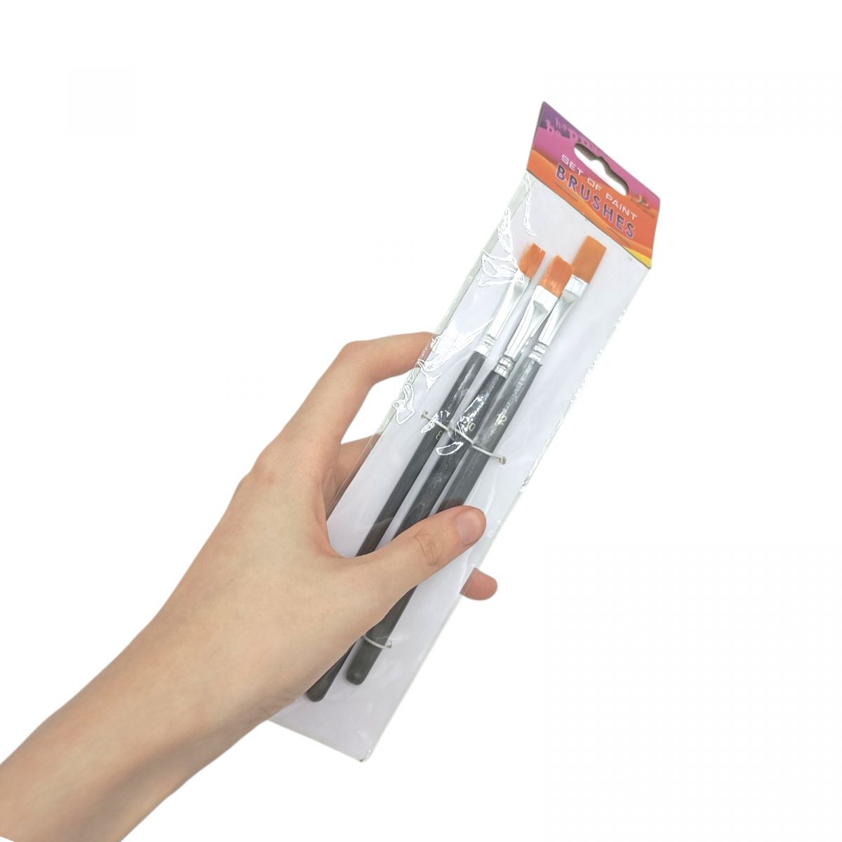 Набор кистей для рисования, Щетина, размер 8,10,12 3шт. в пакете, круглая головка, деревянная р-ка  фото 2 Набор кистей для рисования, Щетина, размер 8,10,12 3шт. в пакете, круглая головка, деревянная р-ка  фото 2