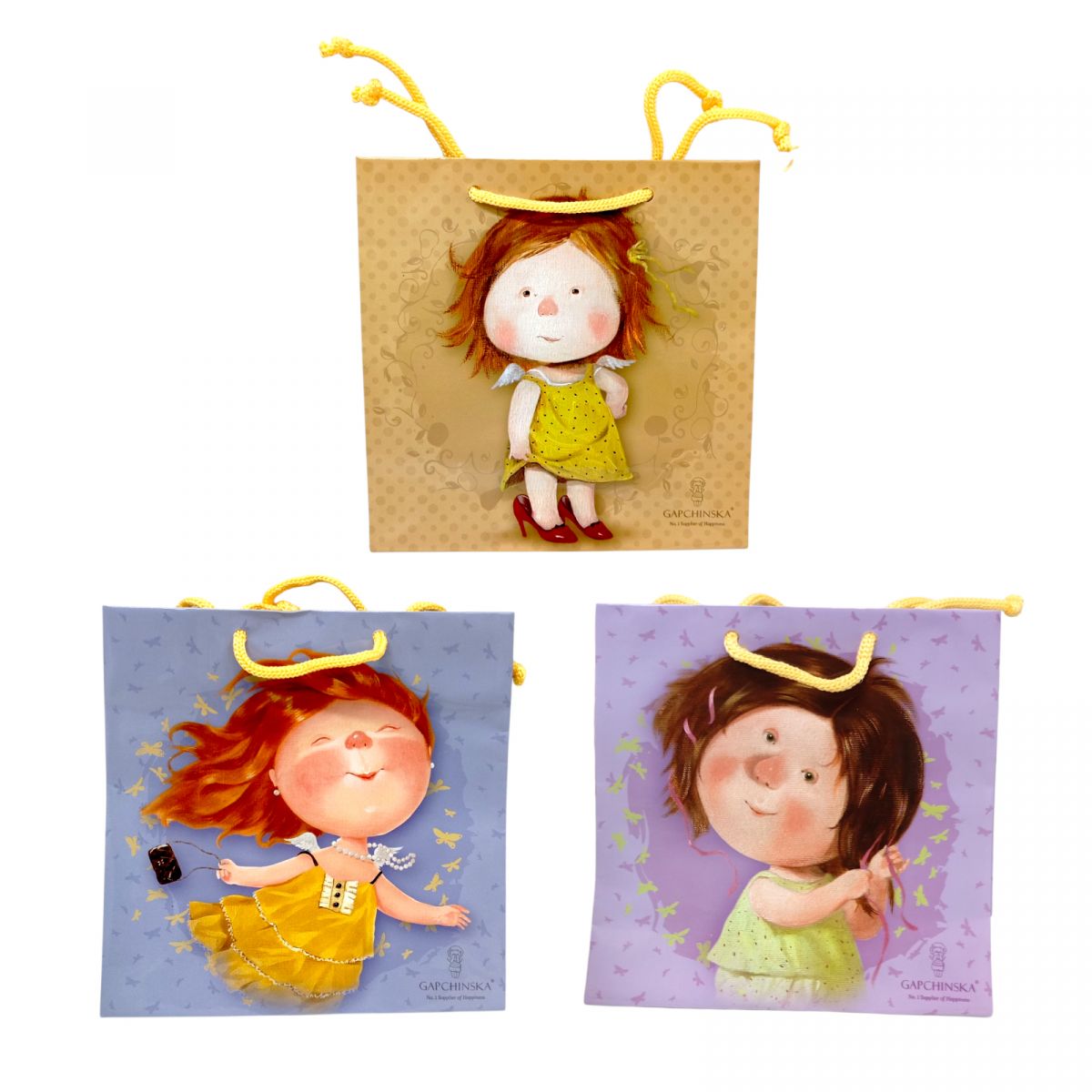 Пакет паперовий 16*16*7 мікс видів  фото 2