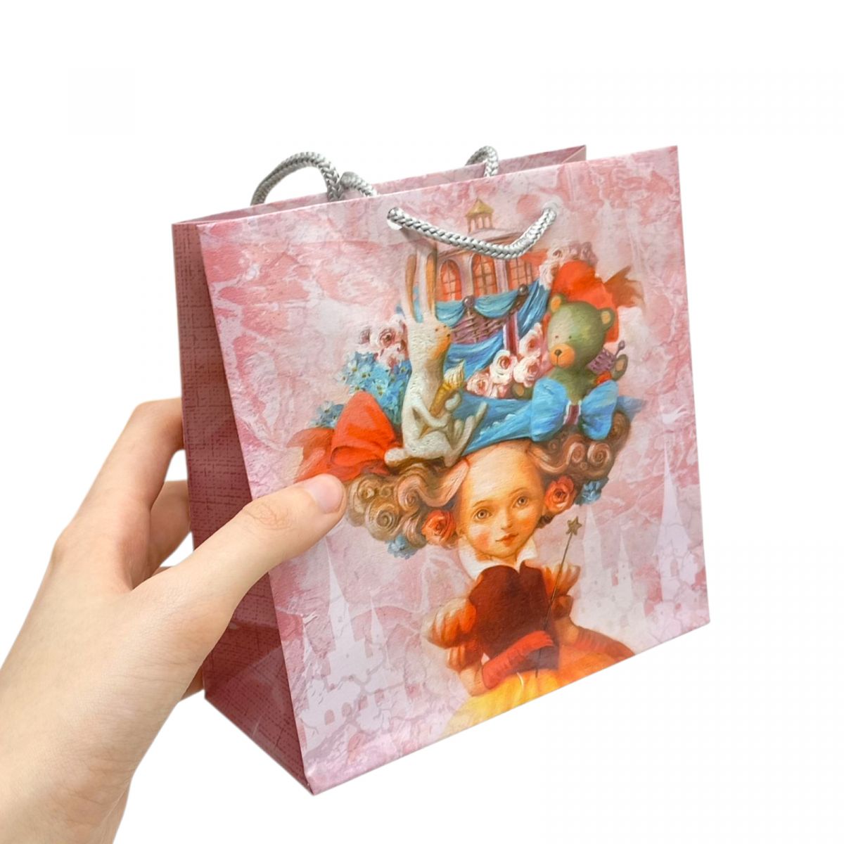 Пакет паперовий 16*16*7см, мікс видів  фото 2