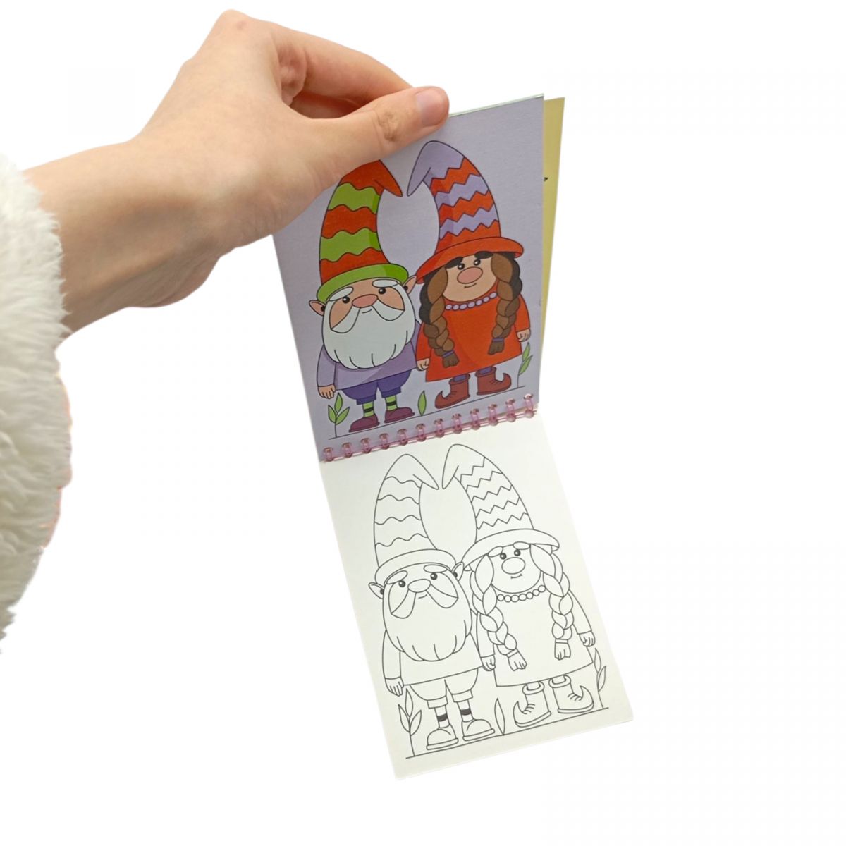 Розмальовка з наліпками 105 х 148 мм 12 ар. (CUTE GNOMES)  фото 2