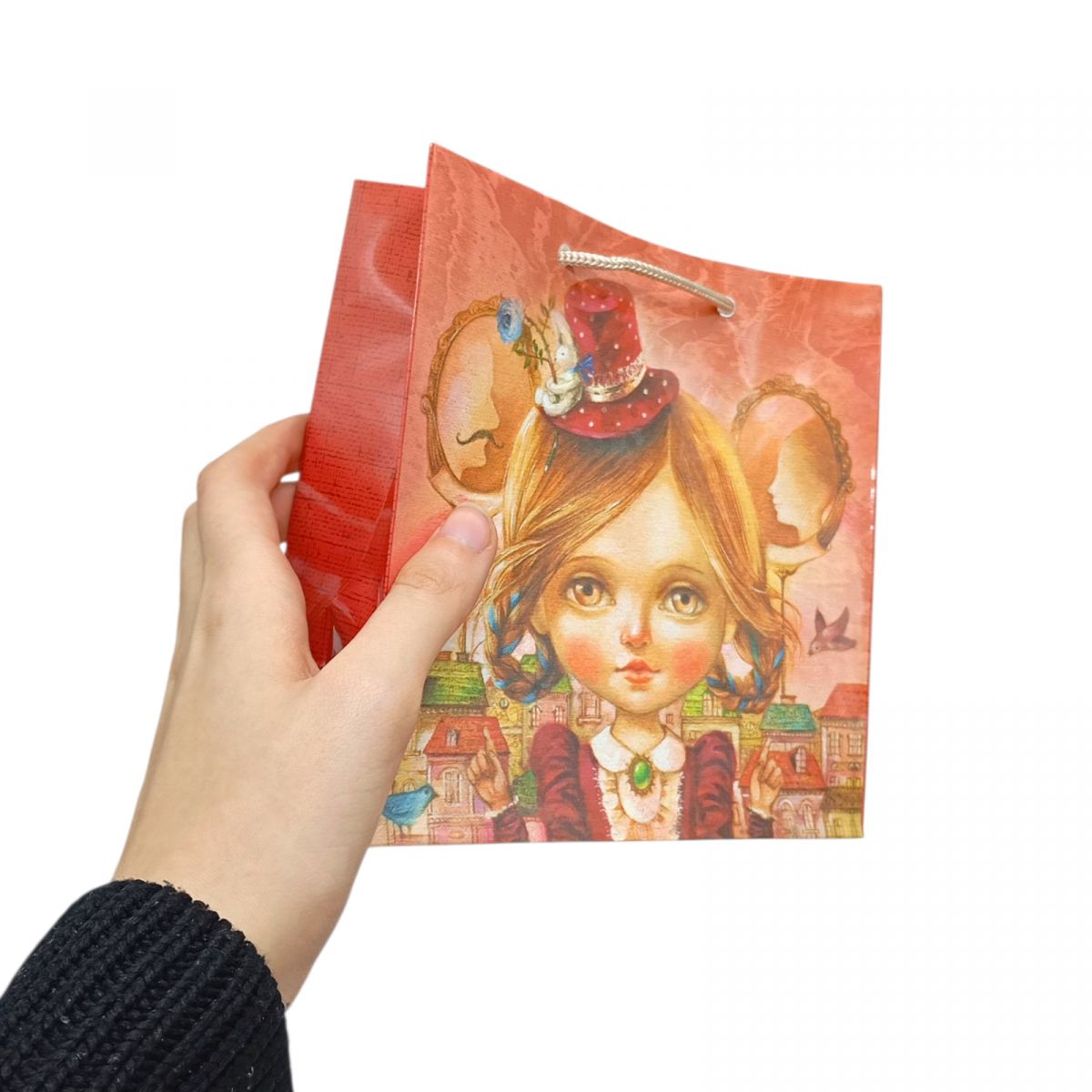 Пакет паперовий 16*16*7 мікс видів  фото 2