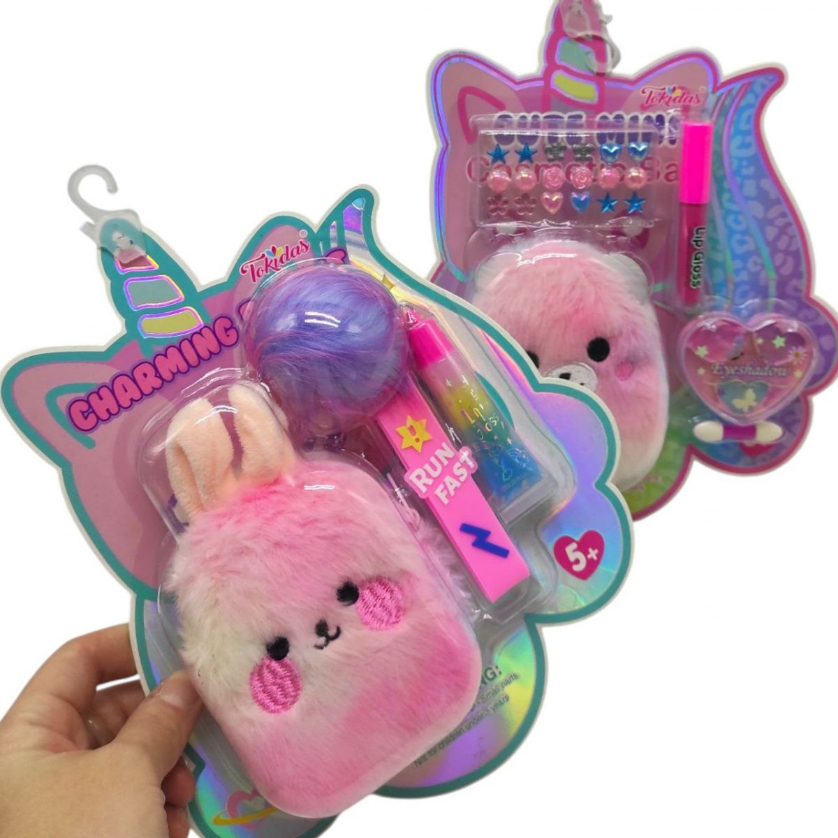 Косметика (блиск для губ, стильна іграшка-брелок-гаманець, тіні слюда)  фото 2