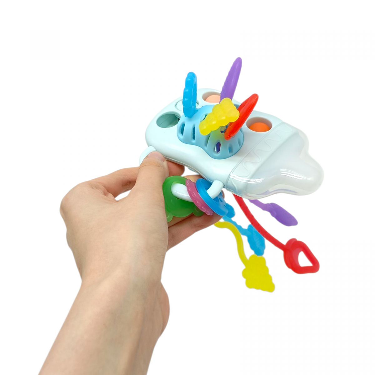 Погремушка Монтессори развивающая бутылочка с прорезывателем  фото 2