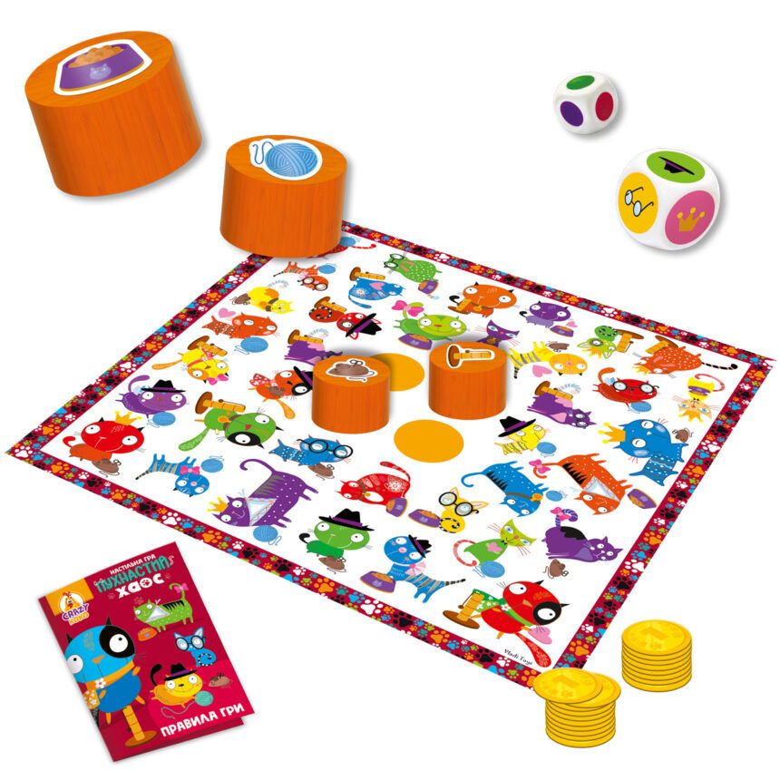 Гра настільна розважальна.  Пухнастий хаос  фото 2