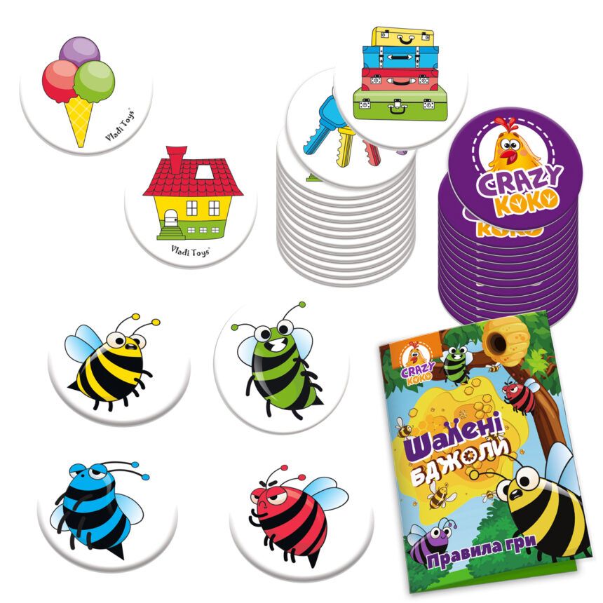 Гра настільна розважальна.  Шалені бджоли  фото 2