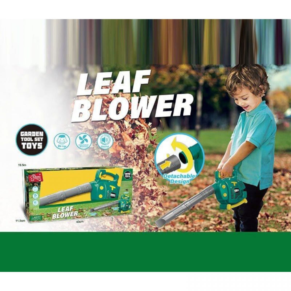 Дуйка на батарейках, видуває повітря, знімна насадка, в коробці  фото 2