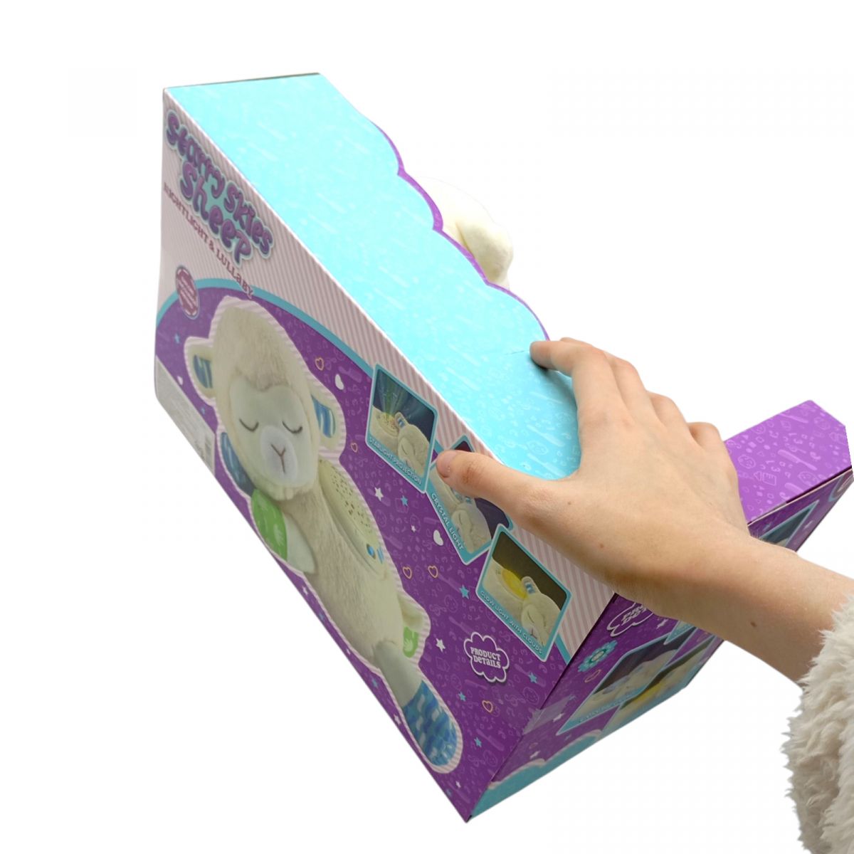 Нічник проєктор зоряного неба, мелодії, звуки, в коробці  фото 2