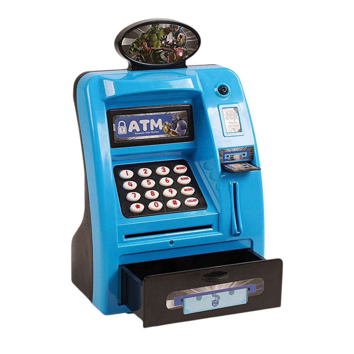 Сейф “Банкомат”, звук, підсвічування, імітація сканування відбитка пальця, банкноти, картка, інструкція, в коробці  фото 2