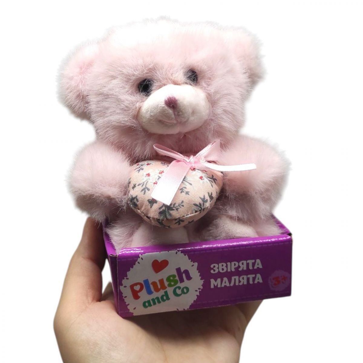 Мяка іграшка "Plush and Co.  ВЕДМЕДИК" (БУЗКОВИЙ) 13 см  фото 2