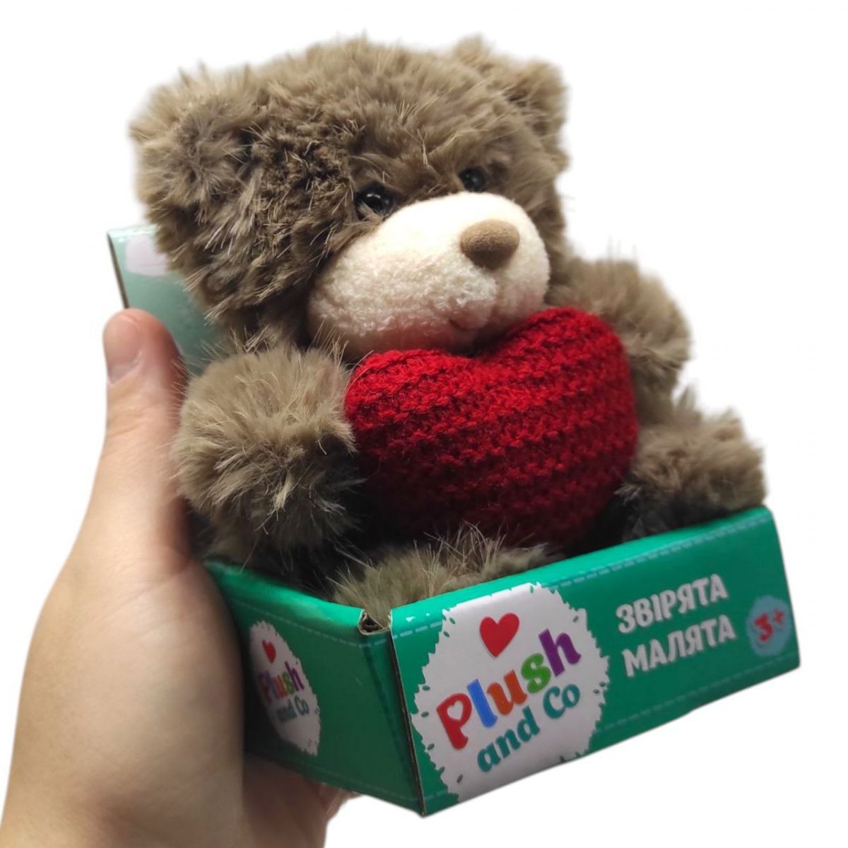 М'яка іграшка "Plush and Co.  ВЕДМЕДИК" (КОРИЧНЕВИЙ) 12 см  фото 2