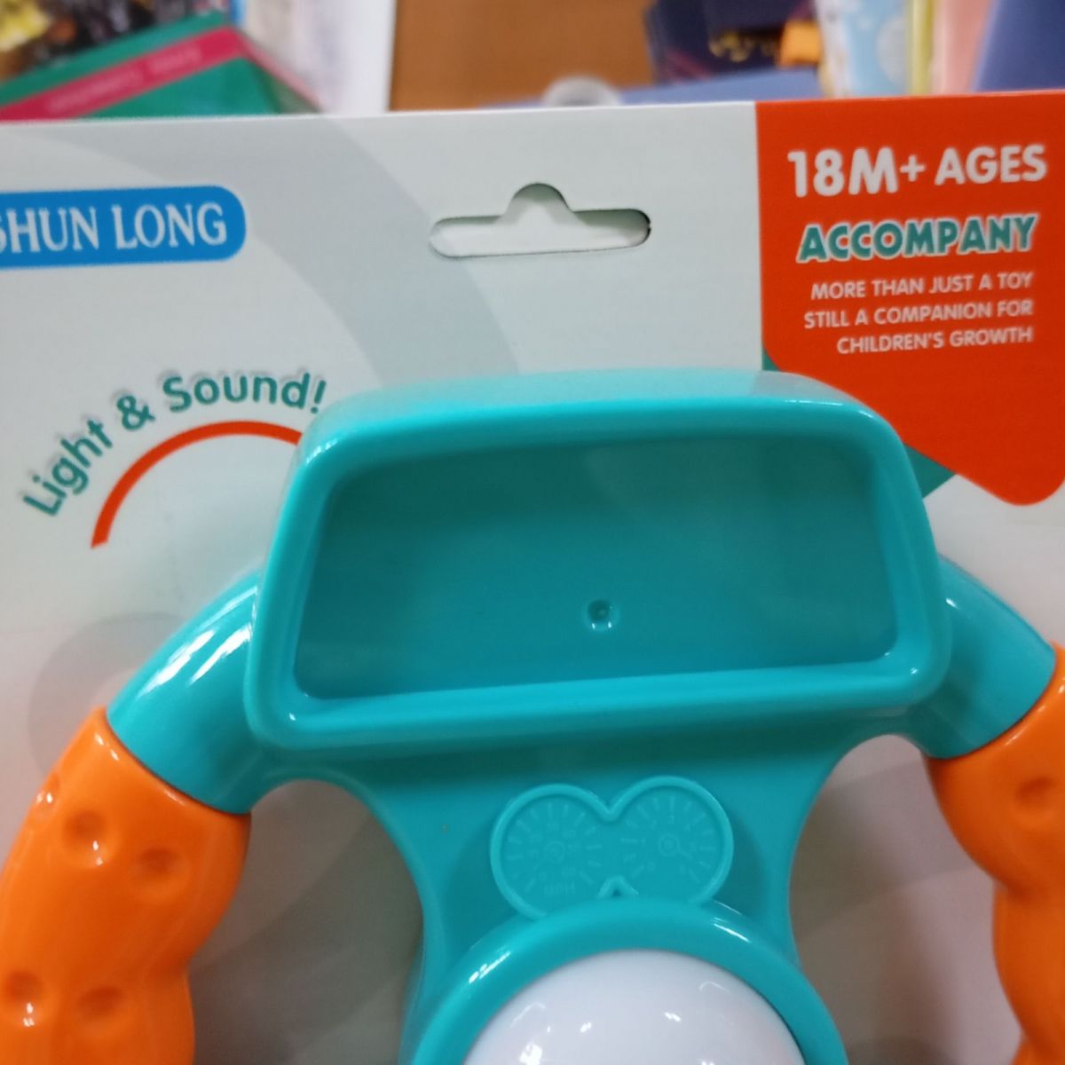 Уценка.  Руль детский на батарейках, музыка, свет - Отсутсвует наклейка Галограма  фото 2