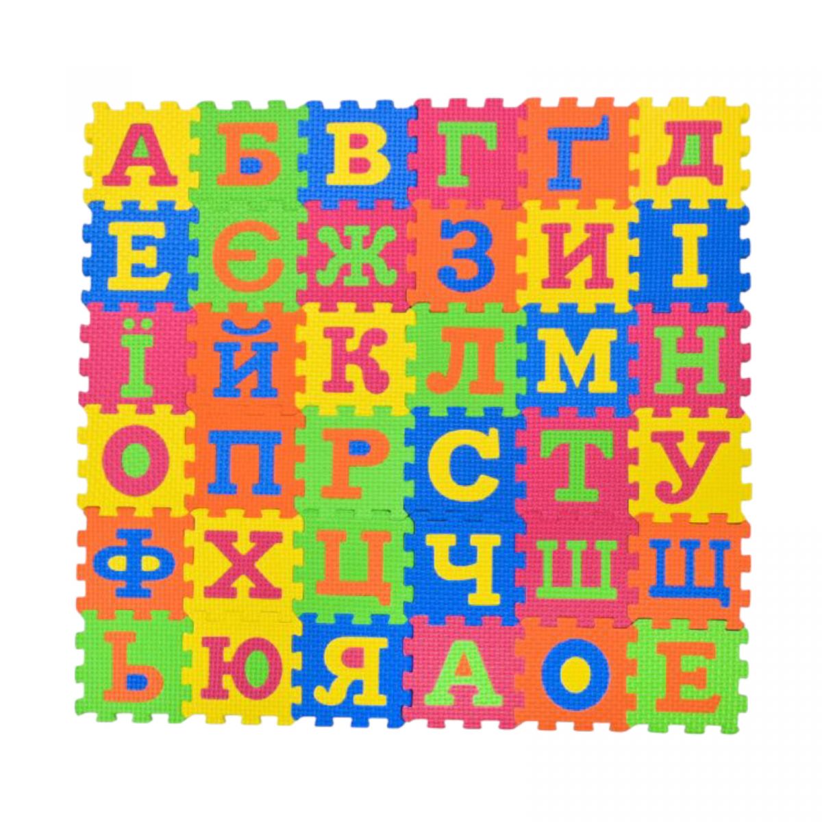 Пазлы фомовые EVA Укр.  алфавит 36 дет 9*9*0,8см в пленке 34*25,5*2,5 см  фото 2