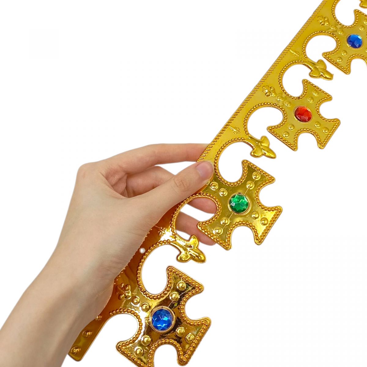 Корона святкова Короля золото  фото 2