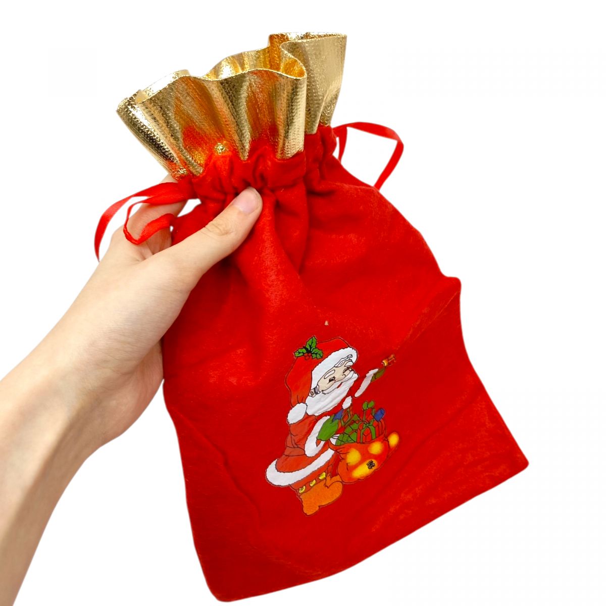 Мішки для новорічних подарунків Очікування 30*20 см  фото 2