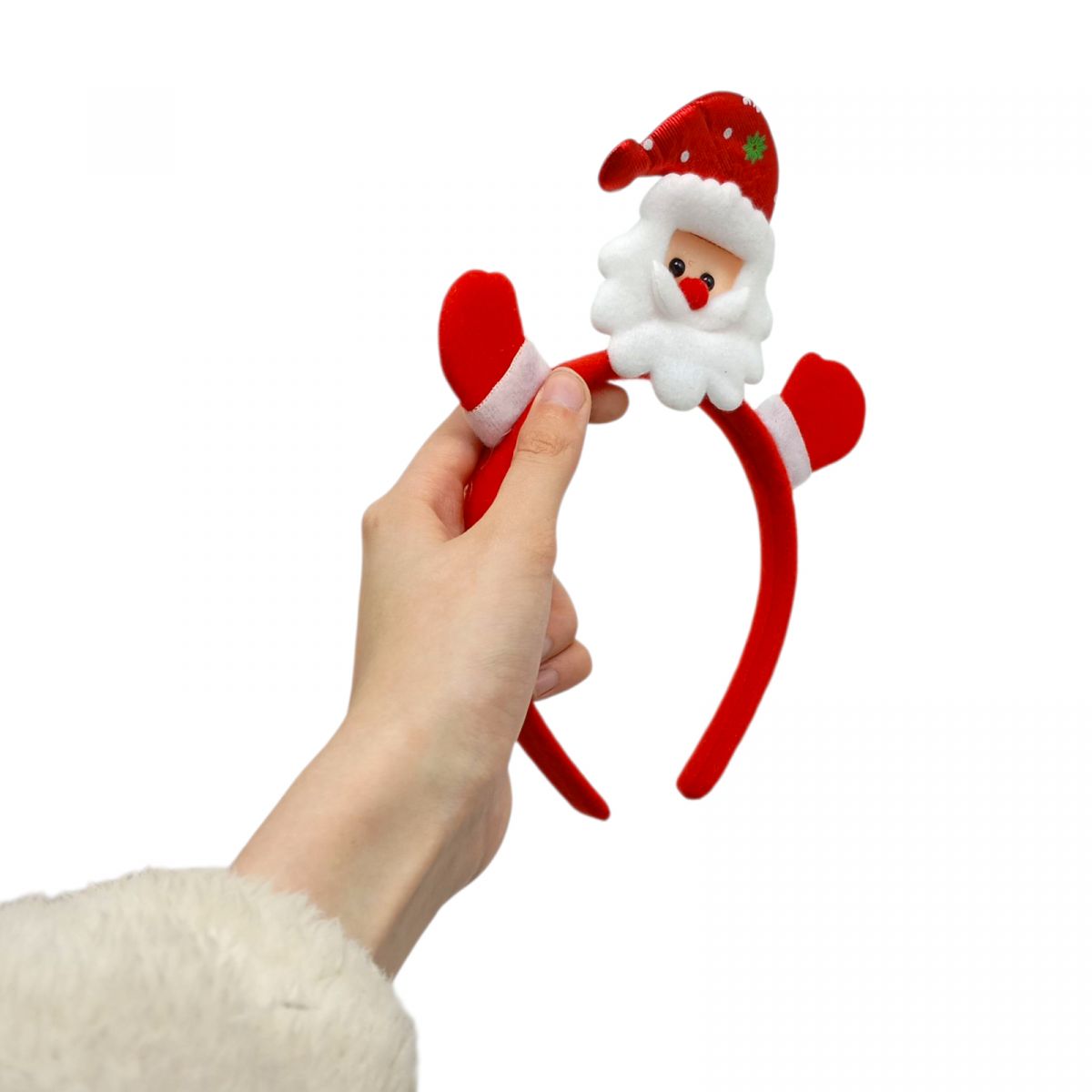 Новорічні обручі Санта 21 см  фото 2