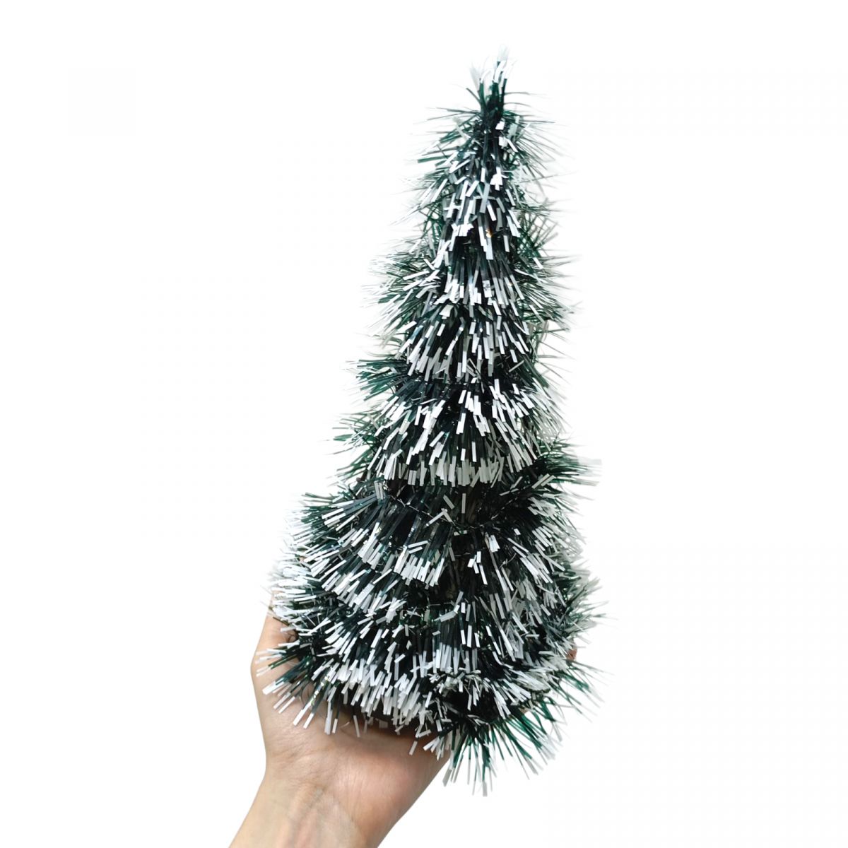 Новорічна декоративна ялинка на стіл Сніжок 26 см  фото 2