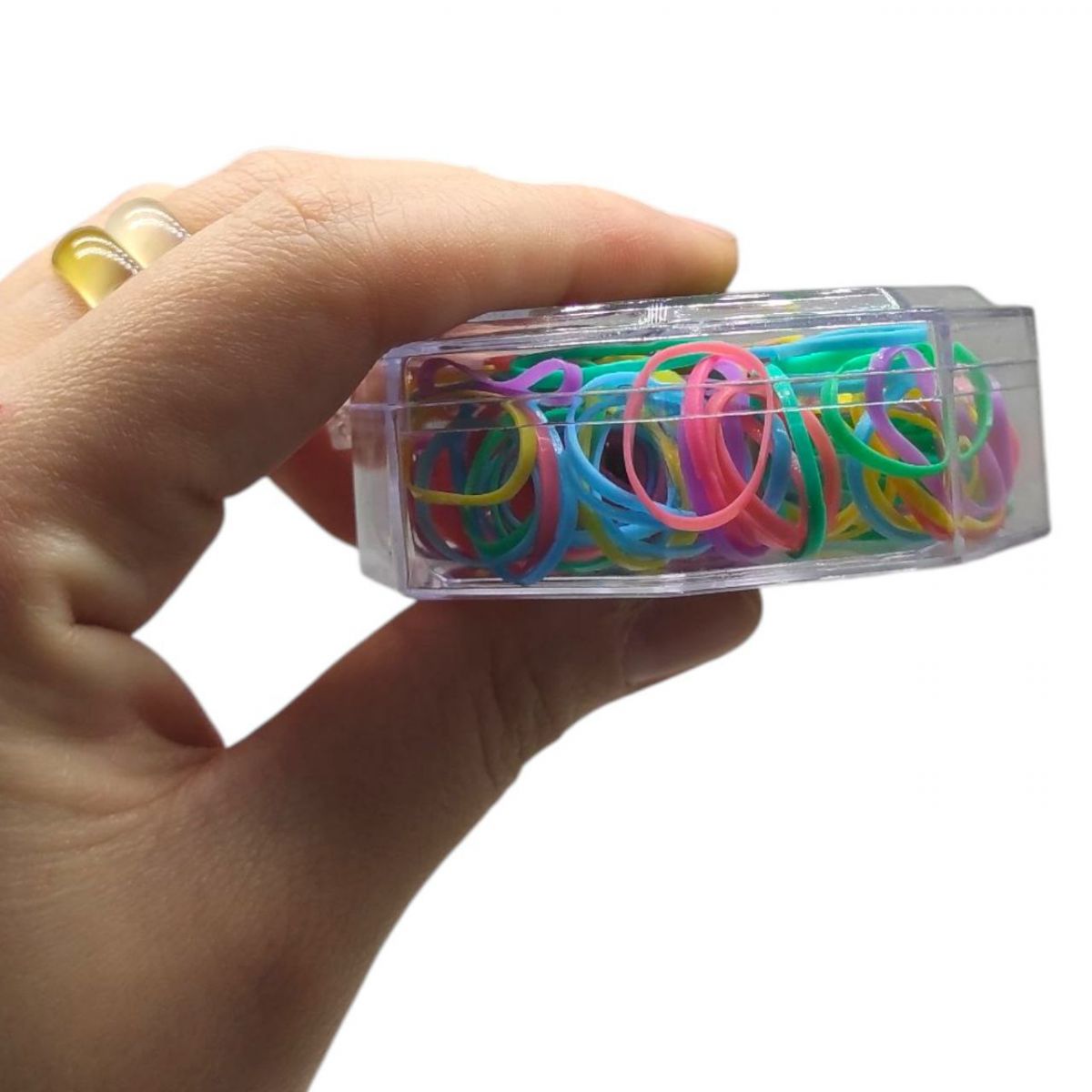 Набір резинок для волосся (силікон) мікс видів  фото 2