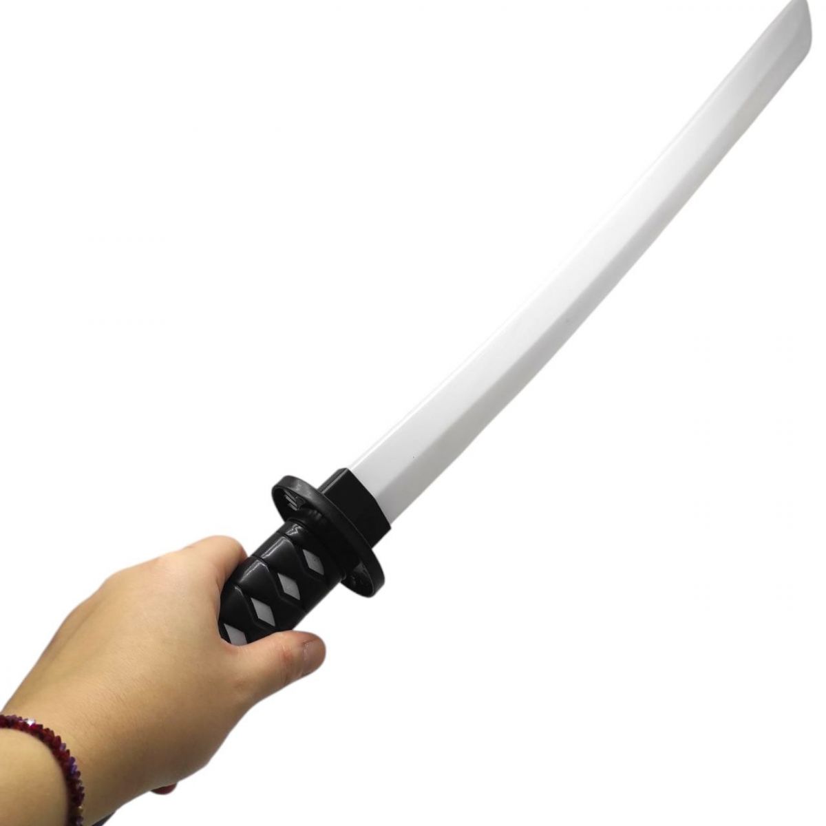 Меч пластиковий "КАТАНА" 67 см (звук, підсвічування), чорний  фото 2
