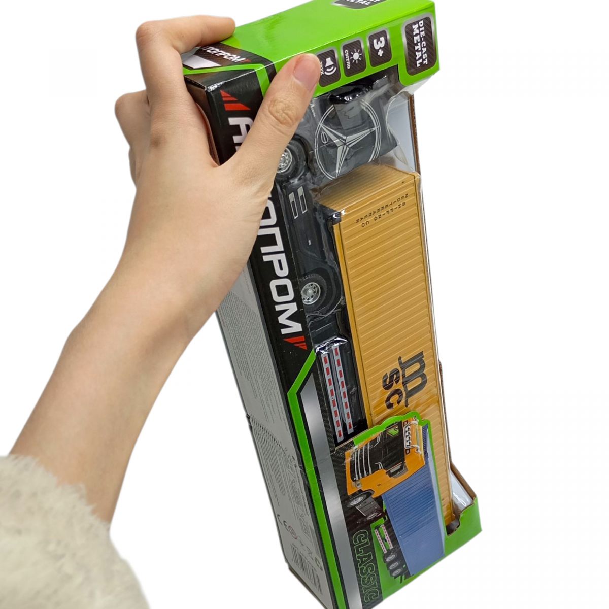 ФУРА АВТОПРОМ (БІЛА) КАБІНА (СІРИЙ) ПРИЧІП 33 СМ.  фото 2