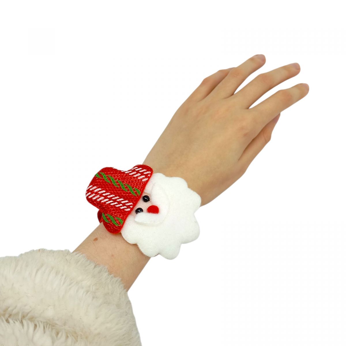 Новорічний слеп браслет "ДІД МОРОЗ" 21 см  фото 2