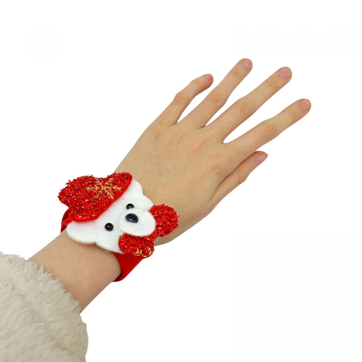 Новорічний слеп браслет ""ВЕДМЕДИК" 21 см  фото 2