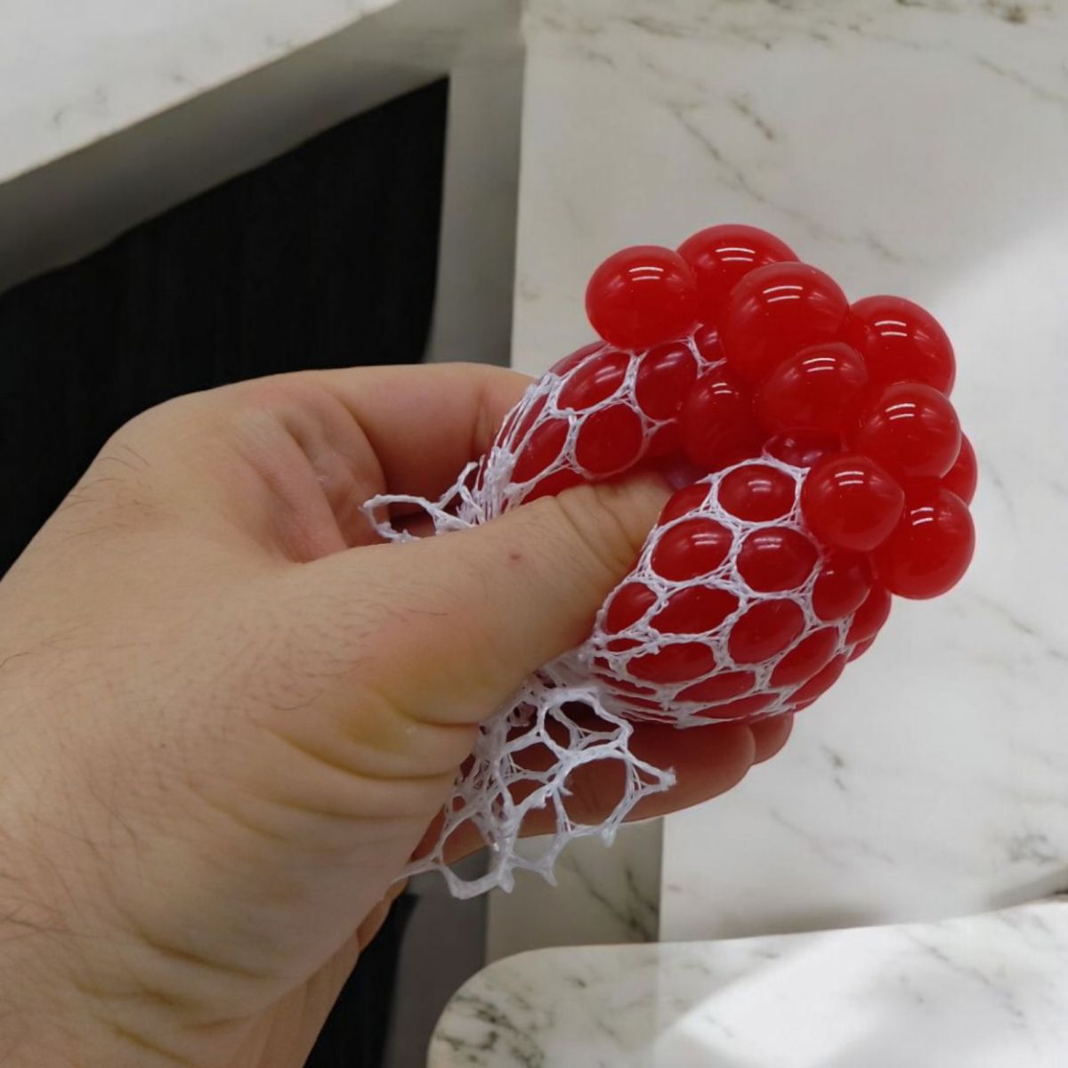 Антистрес мізки в білій сітці (БІРЮЗОВИЙ)  фото 2