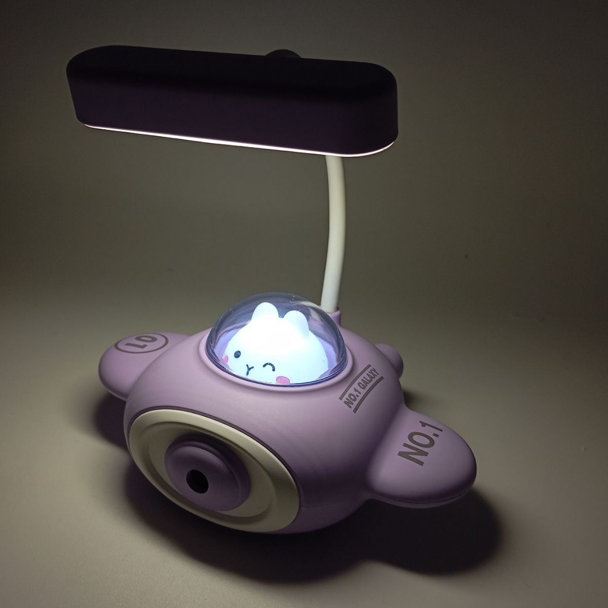 Настільна лампа зі стругачкою для олівців "Літачок", (БУЗКОВИЙ)  фото 2