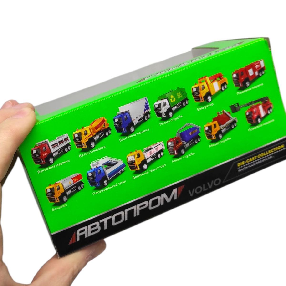 Машина металева "АВТОПРОМ.  1:72 Volvo Dump Truck" (13,5*7*5 см)  фото 2