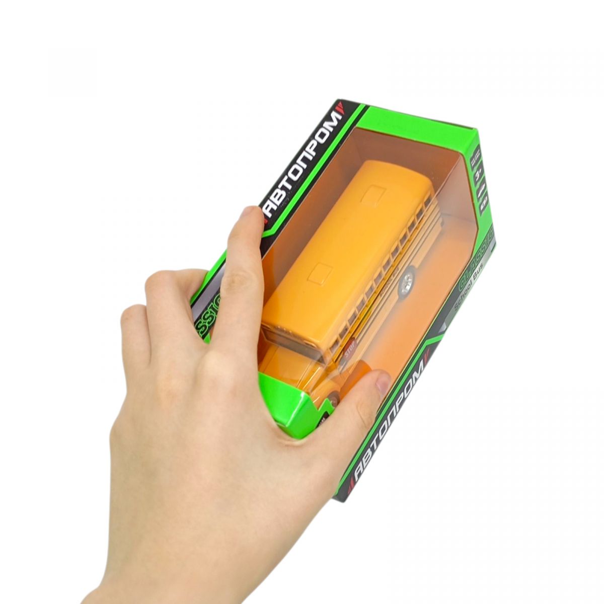 Игрушка машина мет.  American school bus, откр.  двери, в кор. 16,5*7*8см  фото 2