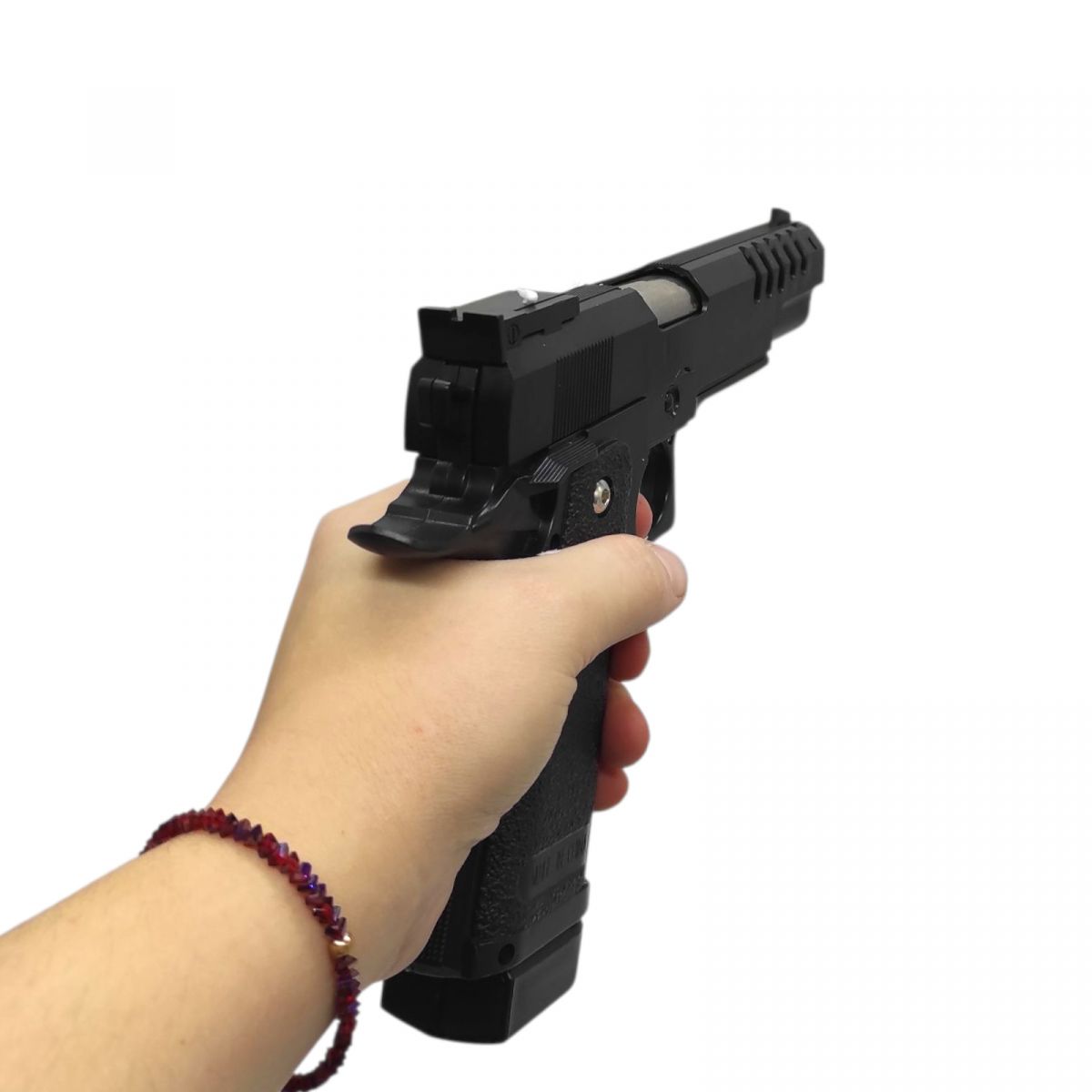 Пистолет, шарики в короб.  24*18*4,5 см.  фото 2