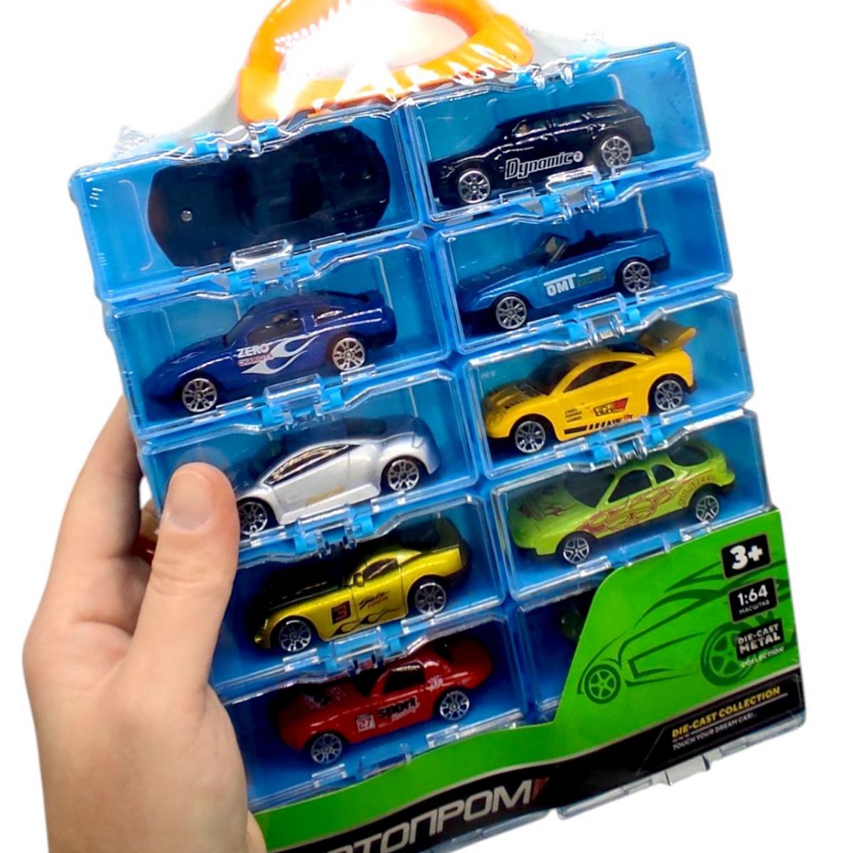 Набор металлических машин "АВТОПРОМ" (12 машинок в кейсе 26*18*3,5 см)  фото 2