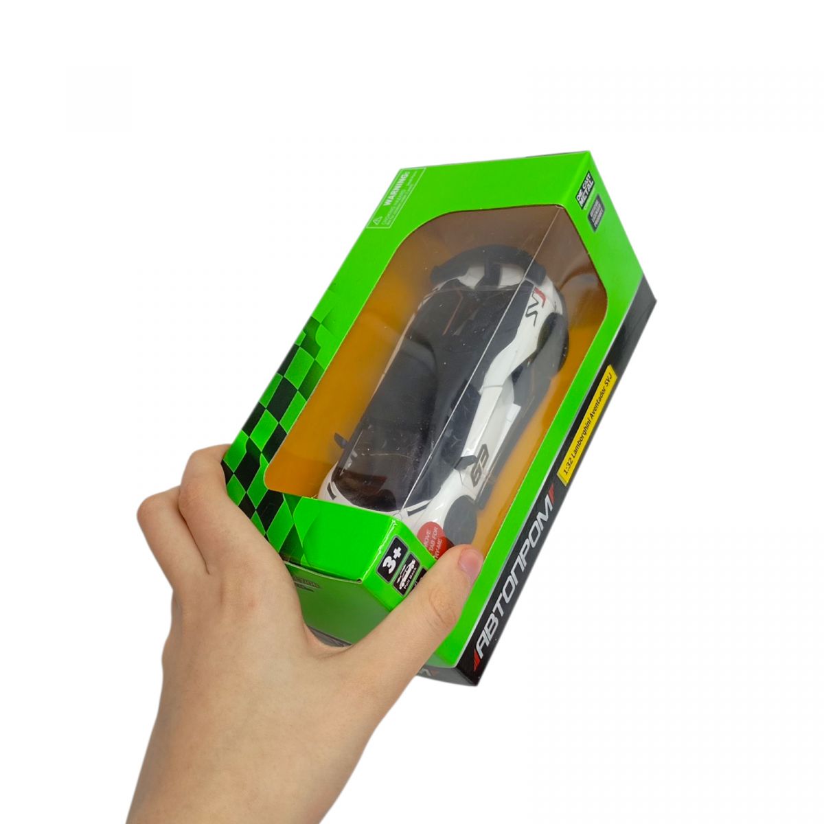 Машина мет.  1:32 Lamborghini Aventador SVJ, батар. , світло, звук, відкр.  двері  фото 2