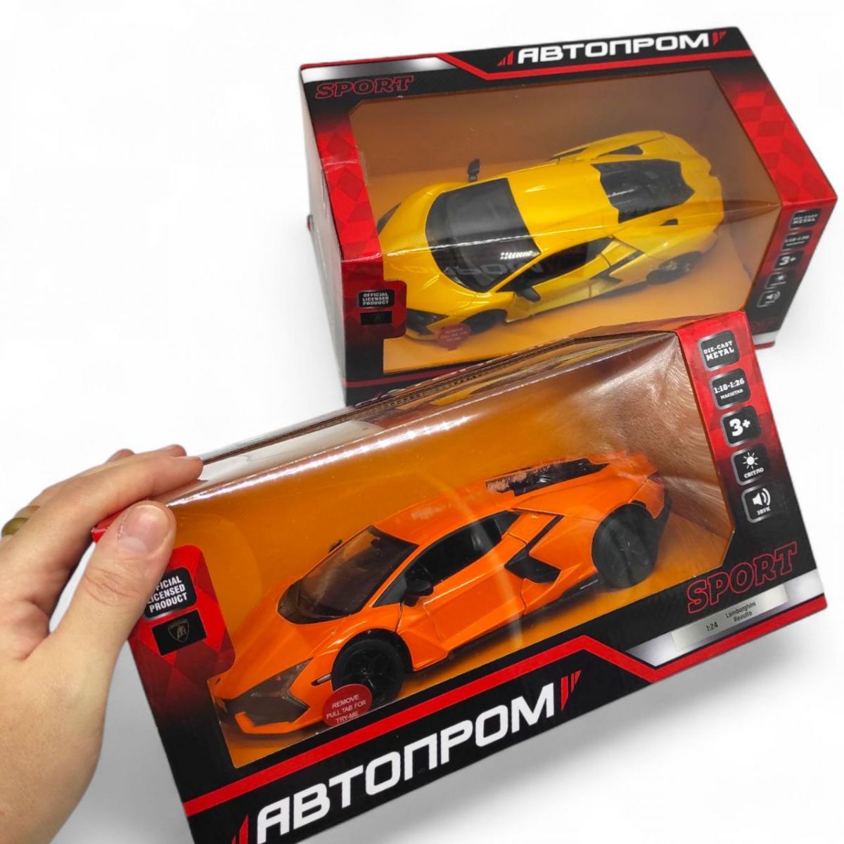 Машинка металева "АВТОПРОМ Lamborghini Revuelto"  фото 2