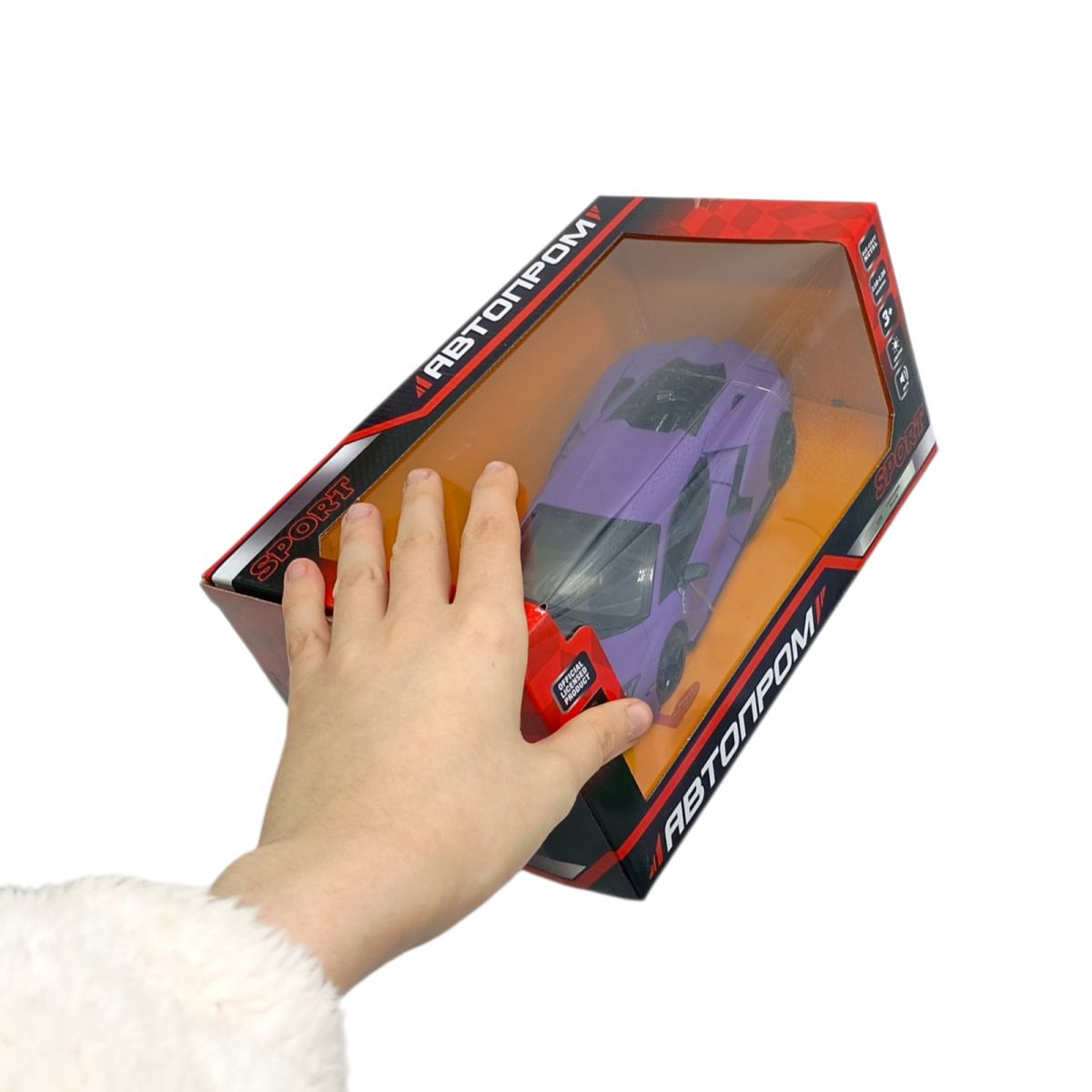 Игрушка машина мет.  1:24 Lamborghini Revuelto, бат. , свет, звук, откр.  двери  фото 2