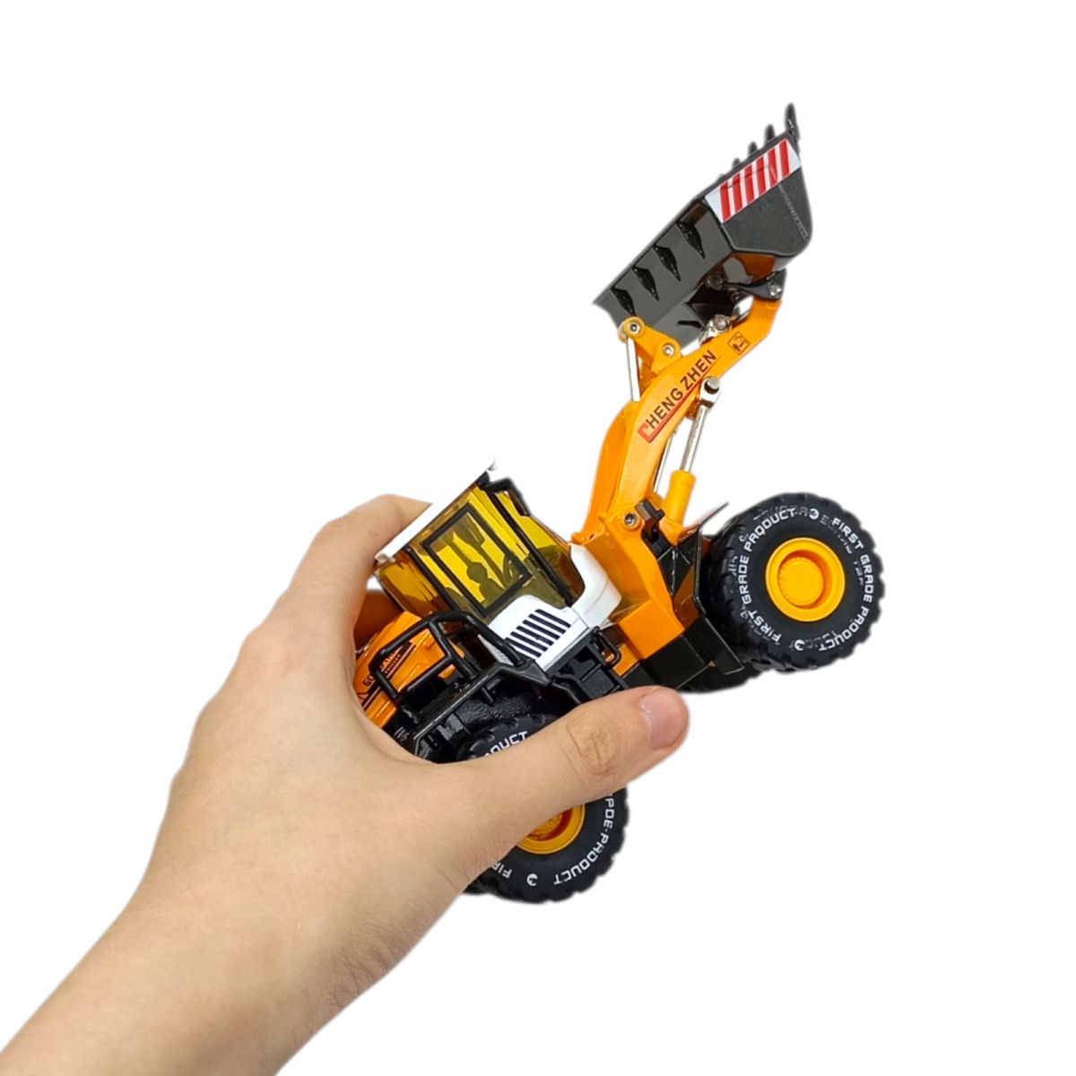 Будтехніка мет. , 1:50 Фронтальний навантажувач, рухливі деталі, у короб.  26,5*13,5*8,5см  фото 2