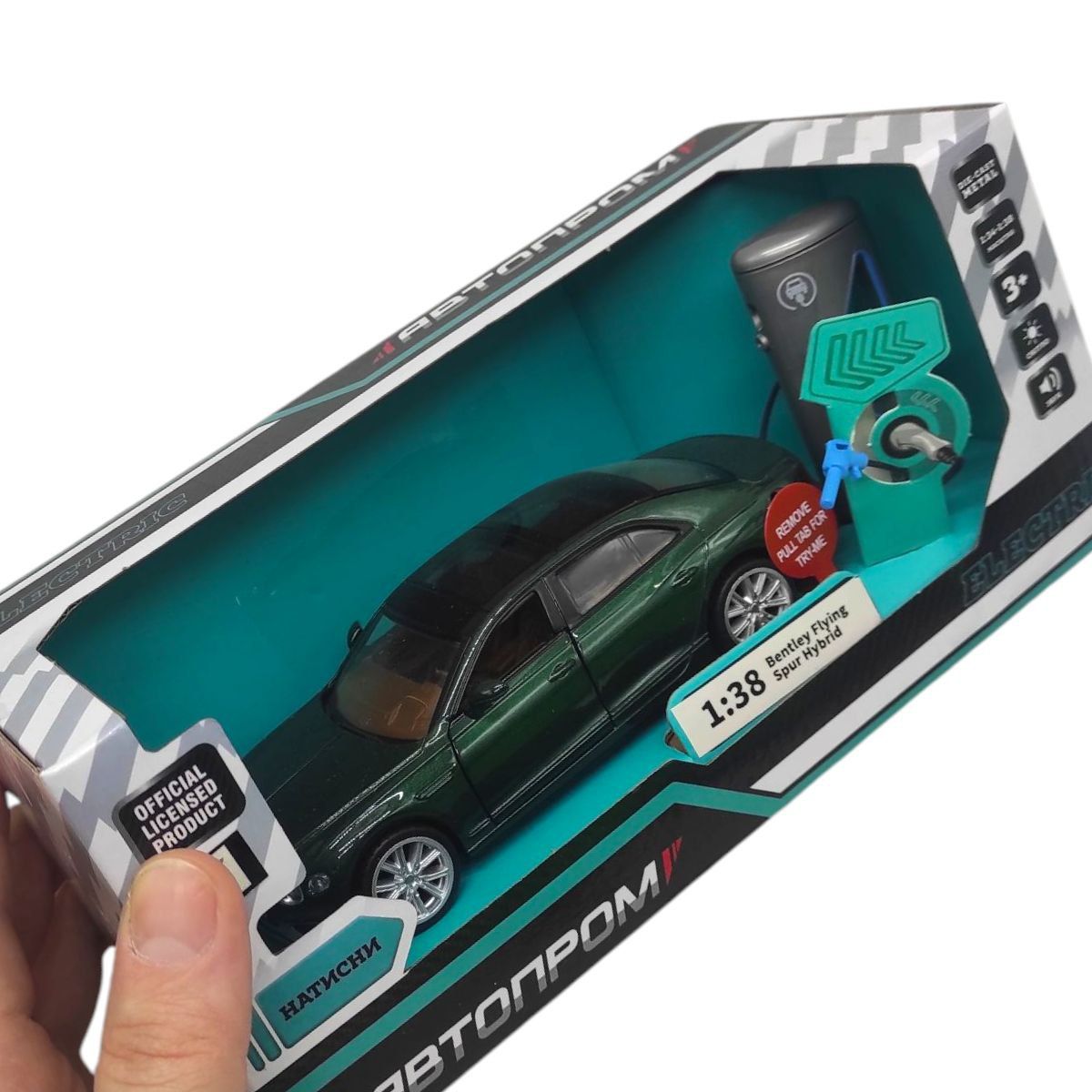 Машина металева "АВТОПРОМ, Bentley Flying Spur Hybrid" (коробка - 21х9х9 см)  фото 2