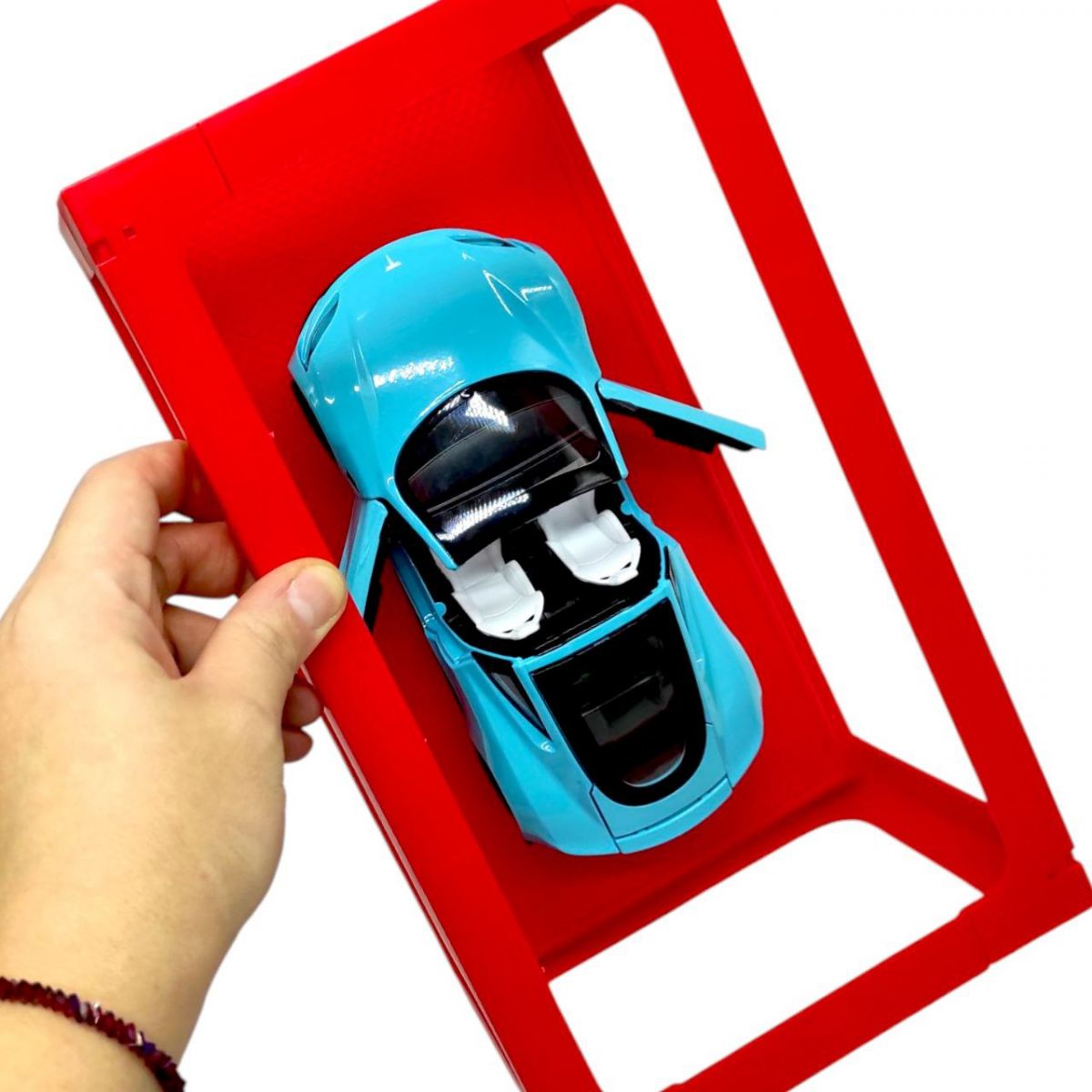 Машинка металева "АВТОПРОМ Tesla roadster" (БІРЮЗОВА)  фото 2