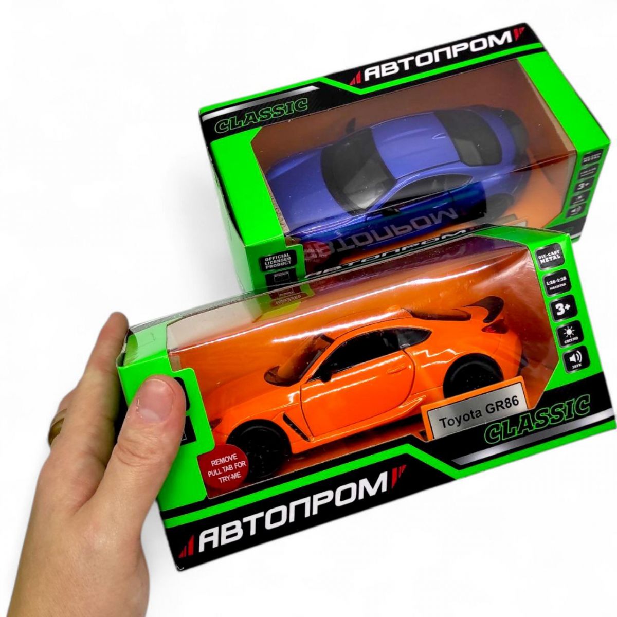 Машинка металева "Автопром: Toyota GR86" (ПОМАРАНЧЕВА)  фото 2