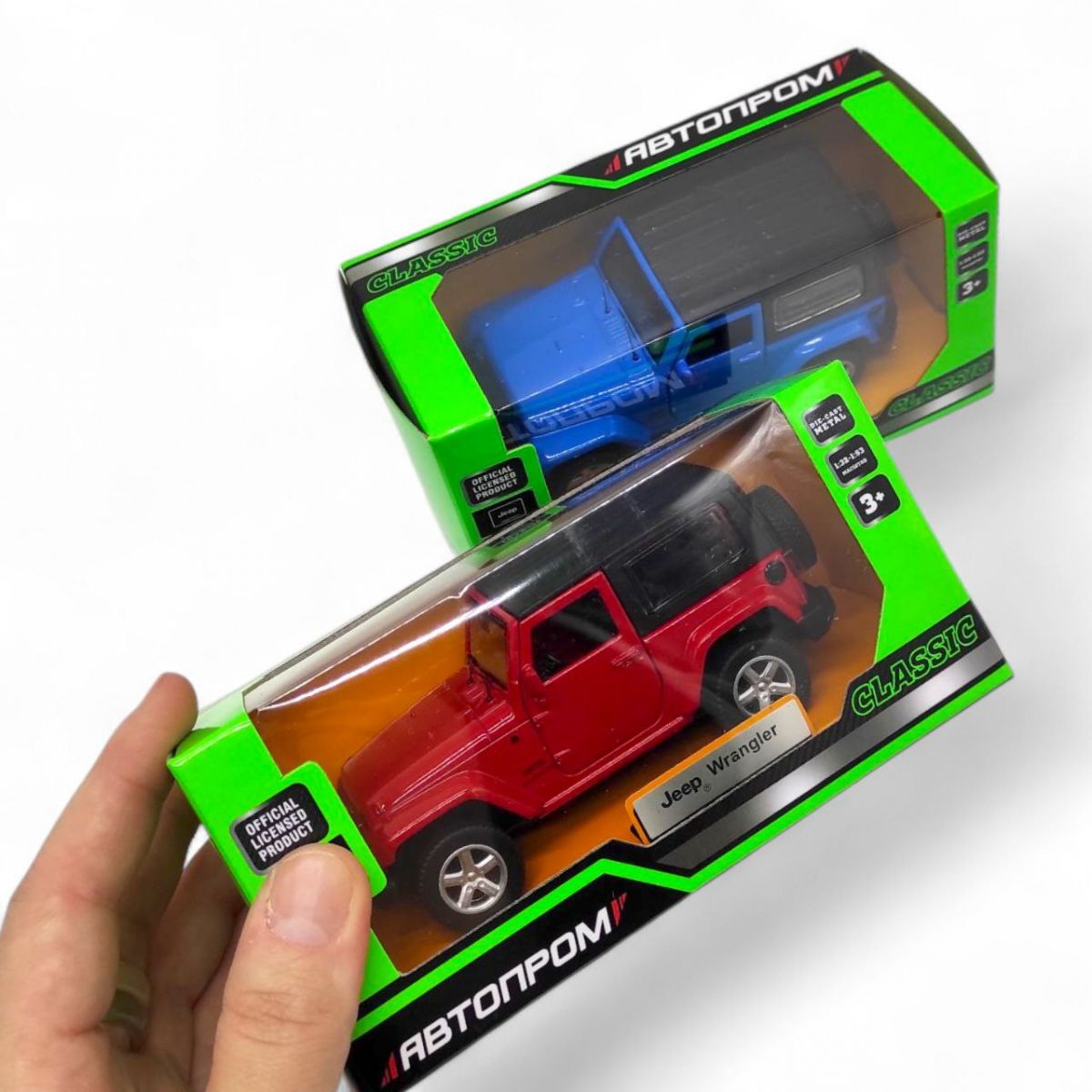 Машинка металева "АВТОПРОМ 1:42 JEEP WRANGLER", (СИНІЙ)  фото 2