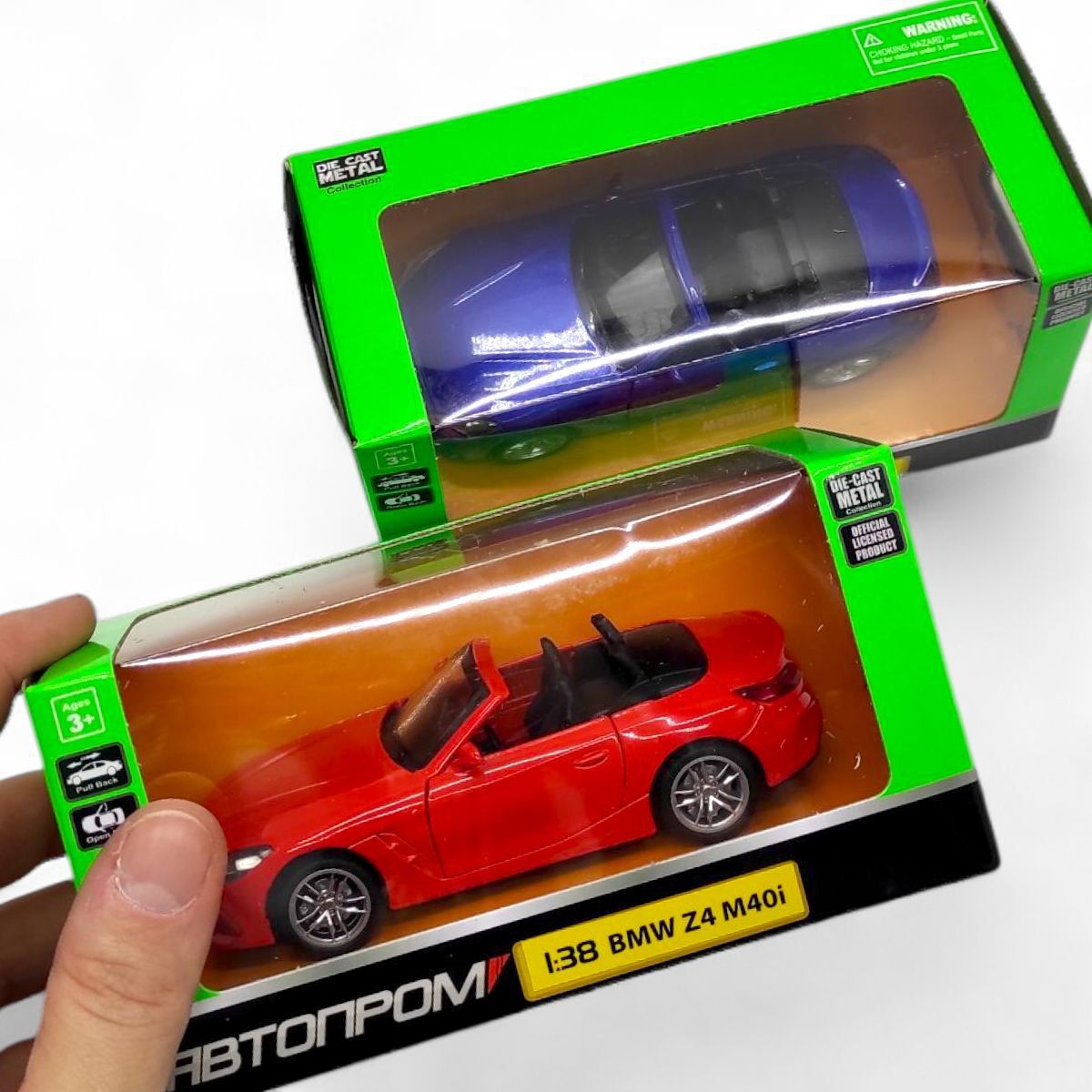 Машинка металева "АВТОПРОМ.  1:38 BMW Z4 M40i" (ЧЕРВОНА)  фото 2