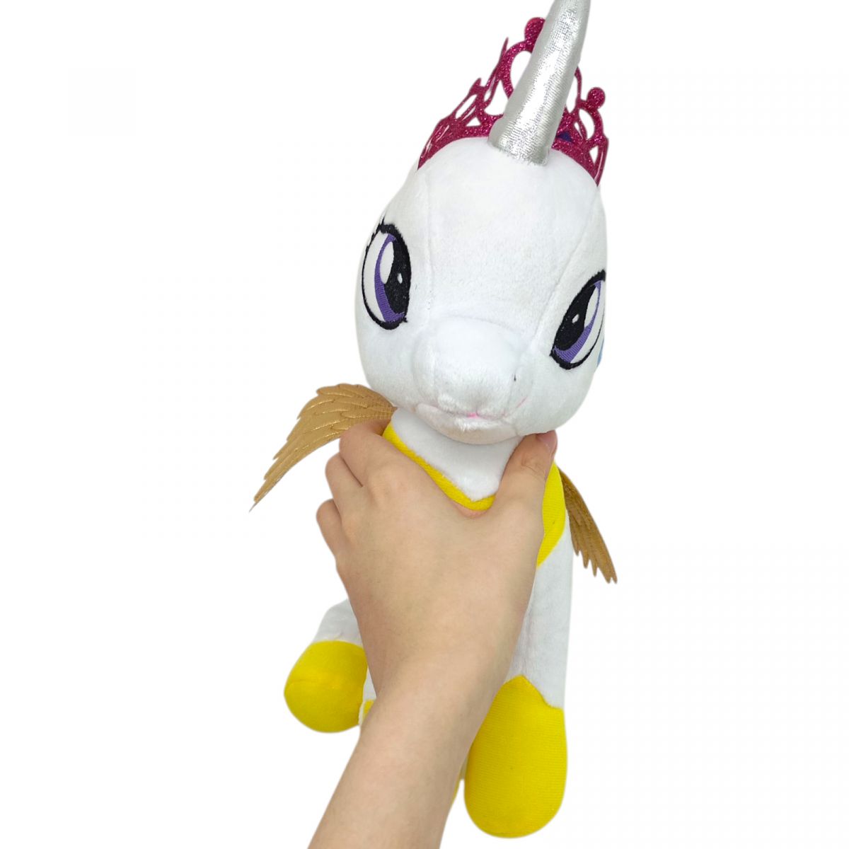 Мягкая игрушка Пони аликорн белая (33см)  фото 2